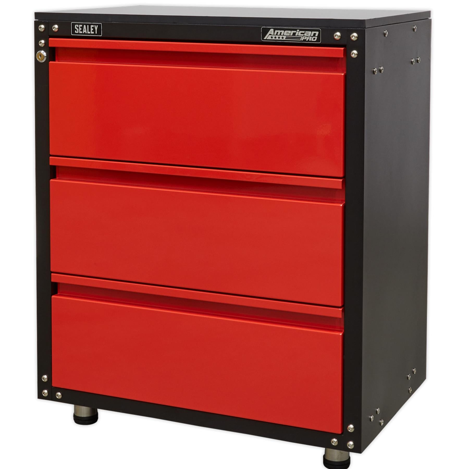 Sealey Modular 3 Drawer Cabinet with Worktop 665mm