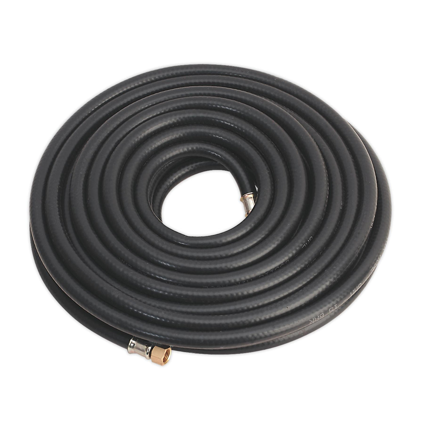 Sealey Heavy Duty Rubber Air Compressor Hose 15m x Ø8mm with 1/4"BSP Unions