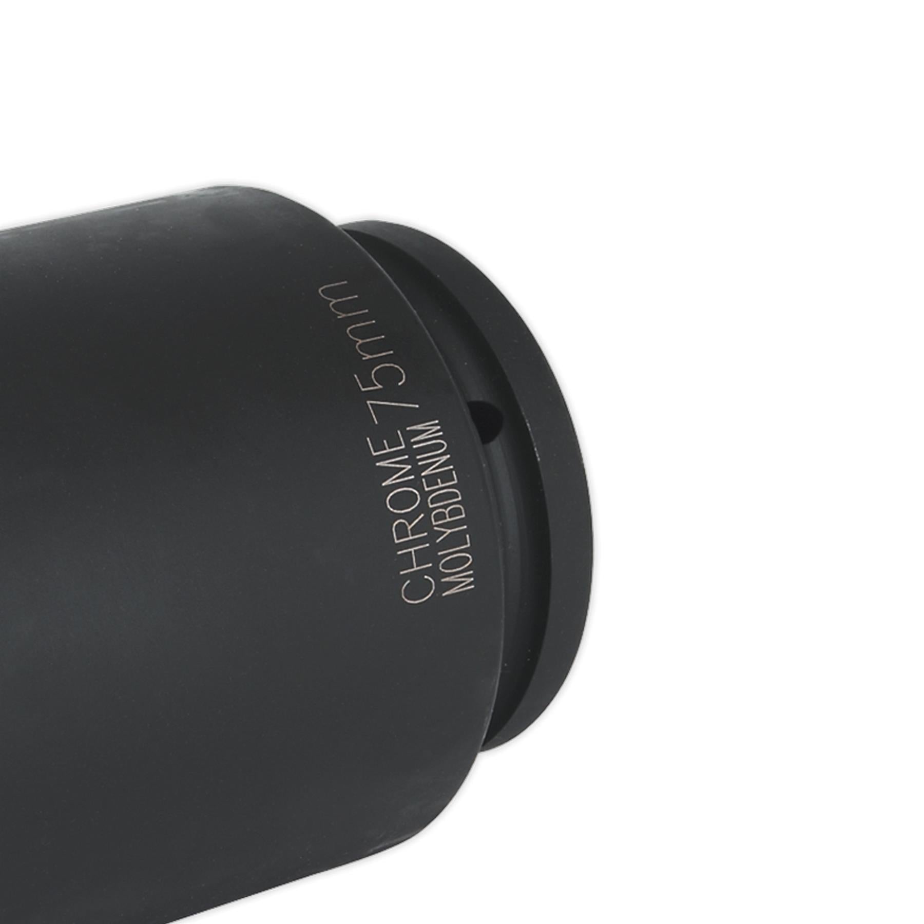 Sealey Impact Socket 75mm Deep 1"Sq Drive