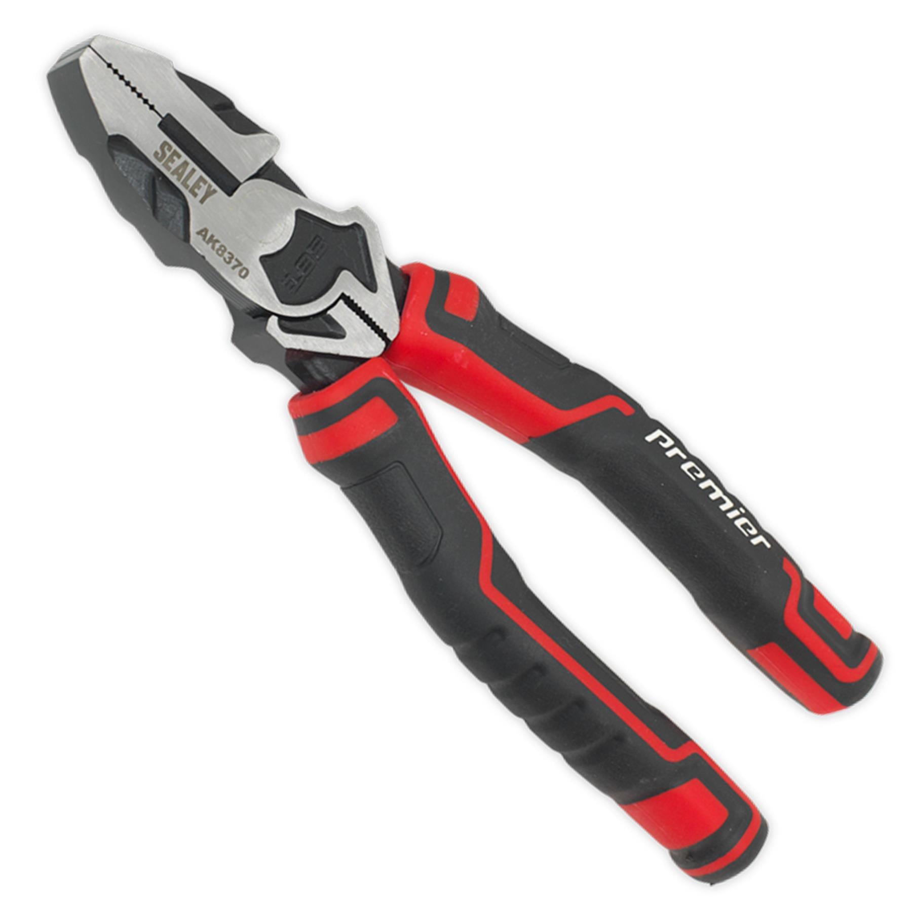 Sealey 3pc High Leverage Pliers Set Long Nose, Combi Plier And Side Cutter