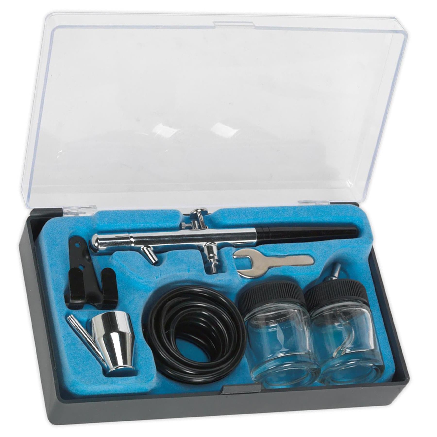 Sealey Airbrush Kit Professional Metal Body With Suction Bottle Without Propellant