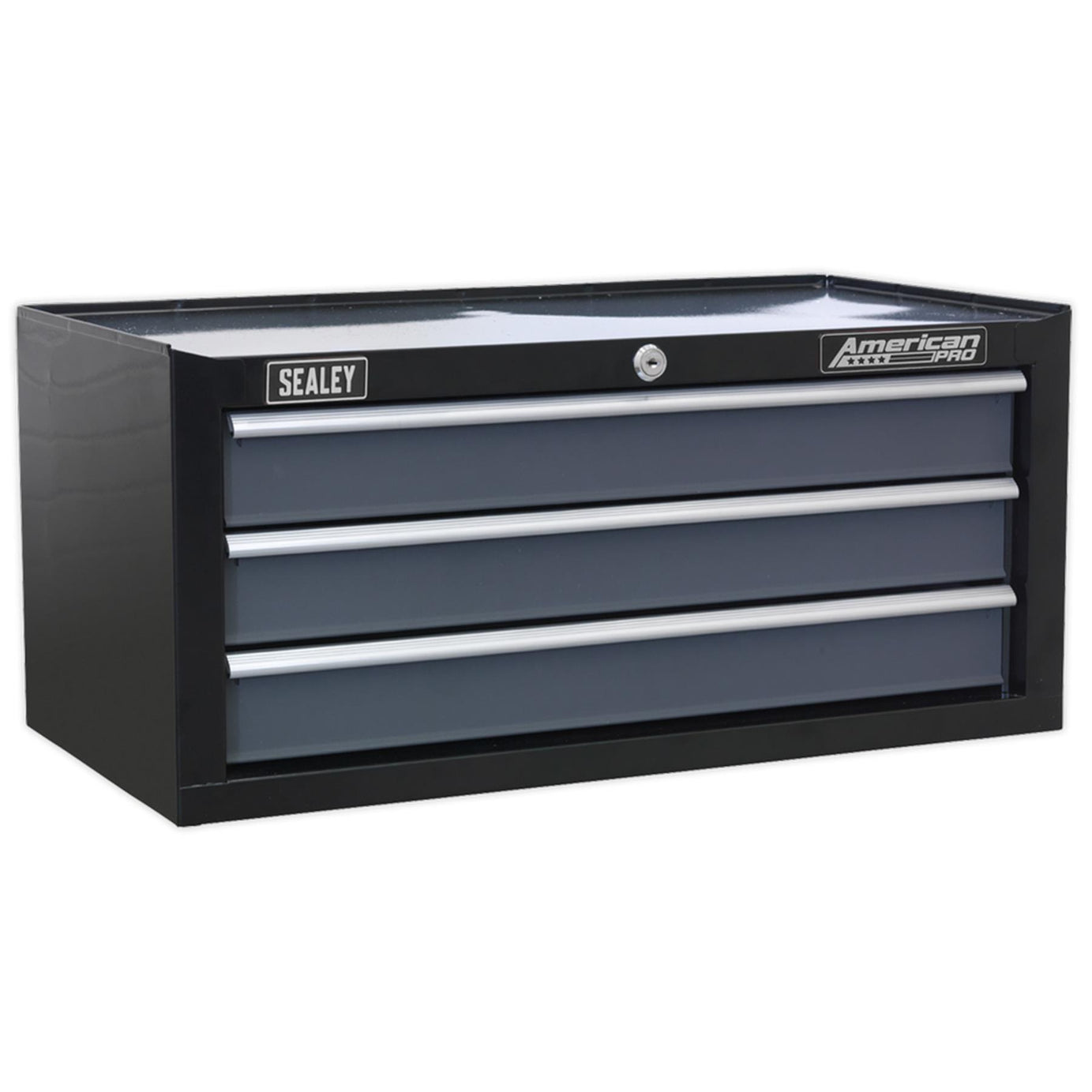 Sealey Mid-Box 3 Drawer with Ball Bearing Slides - Black/Grey