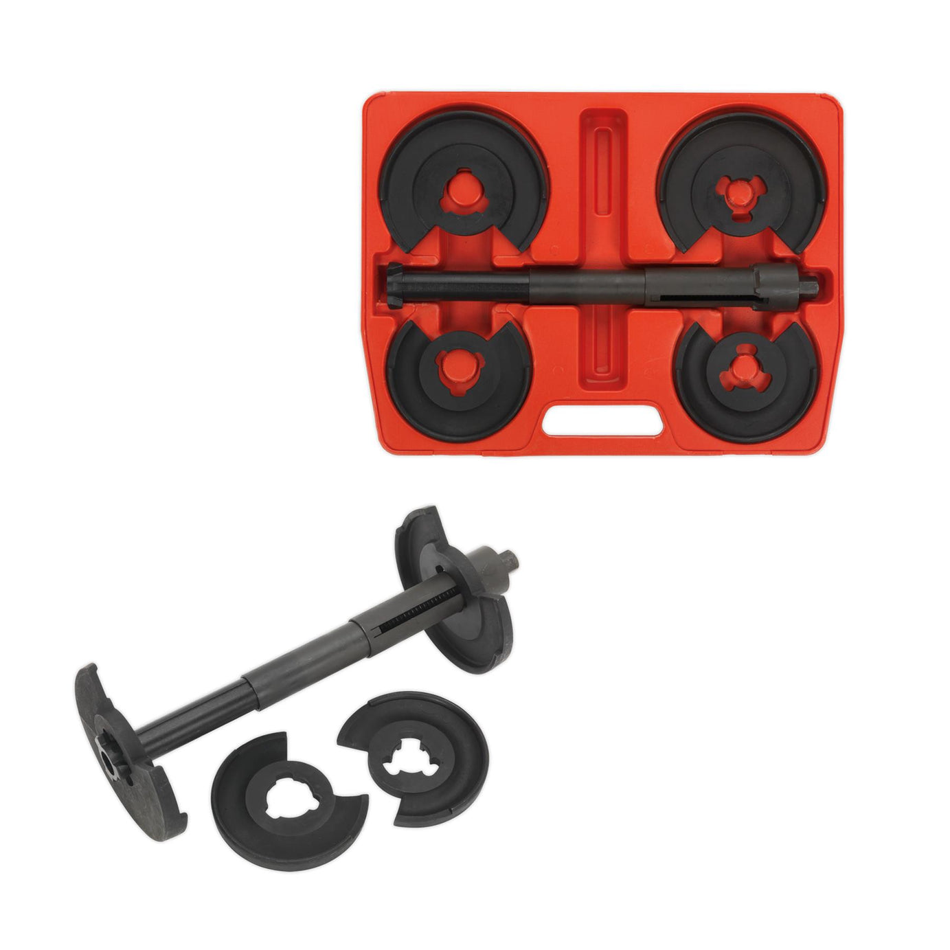 Sealey Telescopic Spring Compressor - Wishbone Suspension 1250kg