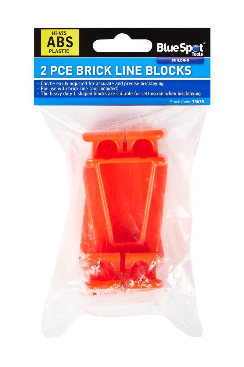 Blue Spot 2 PCE Brick Line Blocks Skill DIY