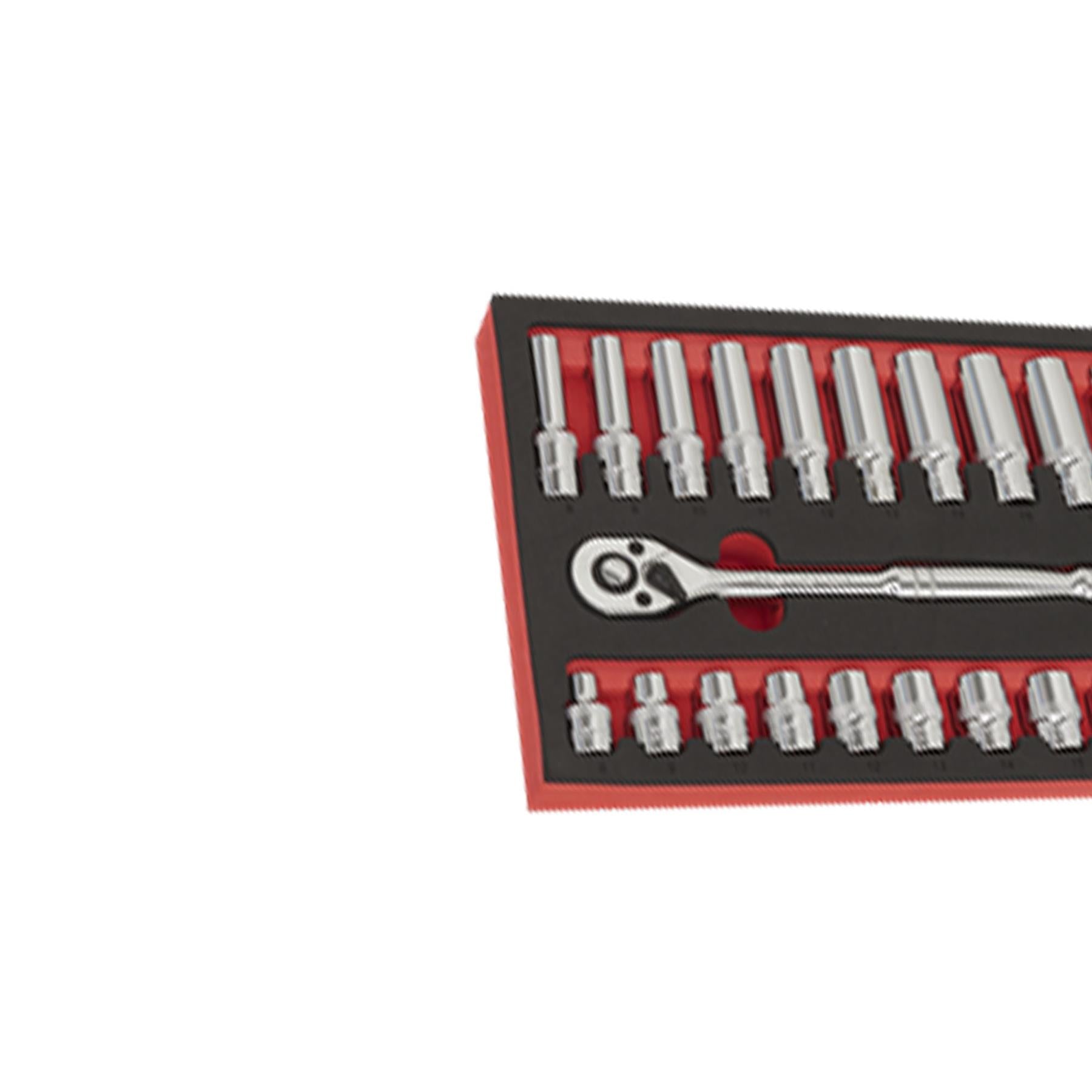 Sealey Ratchet Wrench & Socket Set 25pc 3/8"Sq Drive