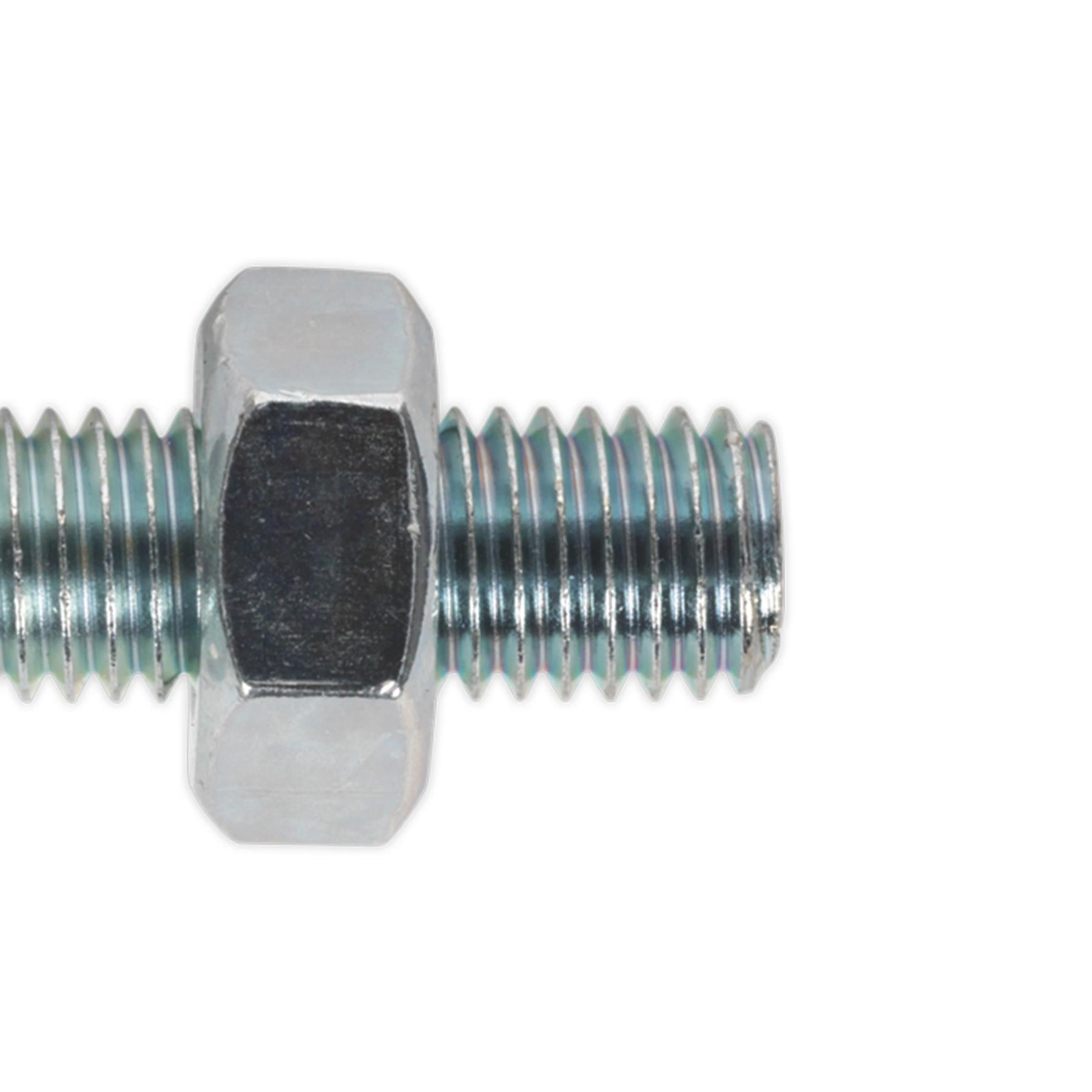 Sealey M10 (10mm) X 40mm Coach Bolts With Hexagon Full Nuts Zinc Pack Of 50