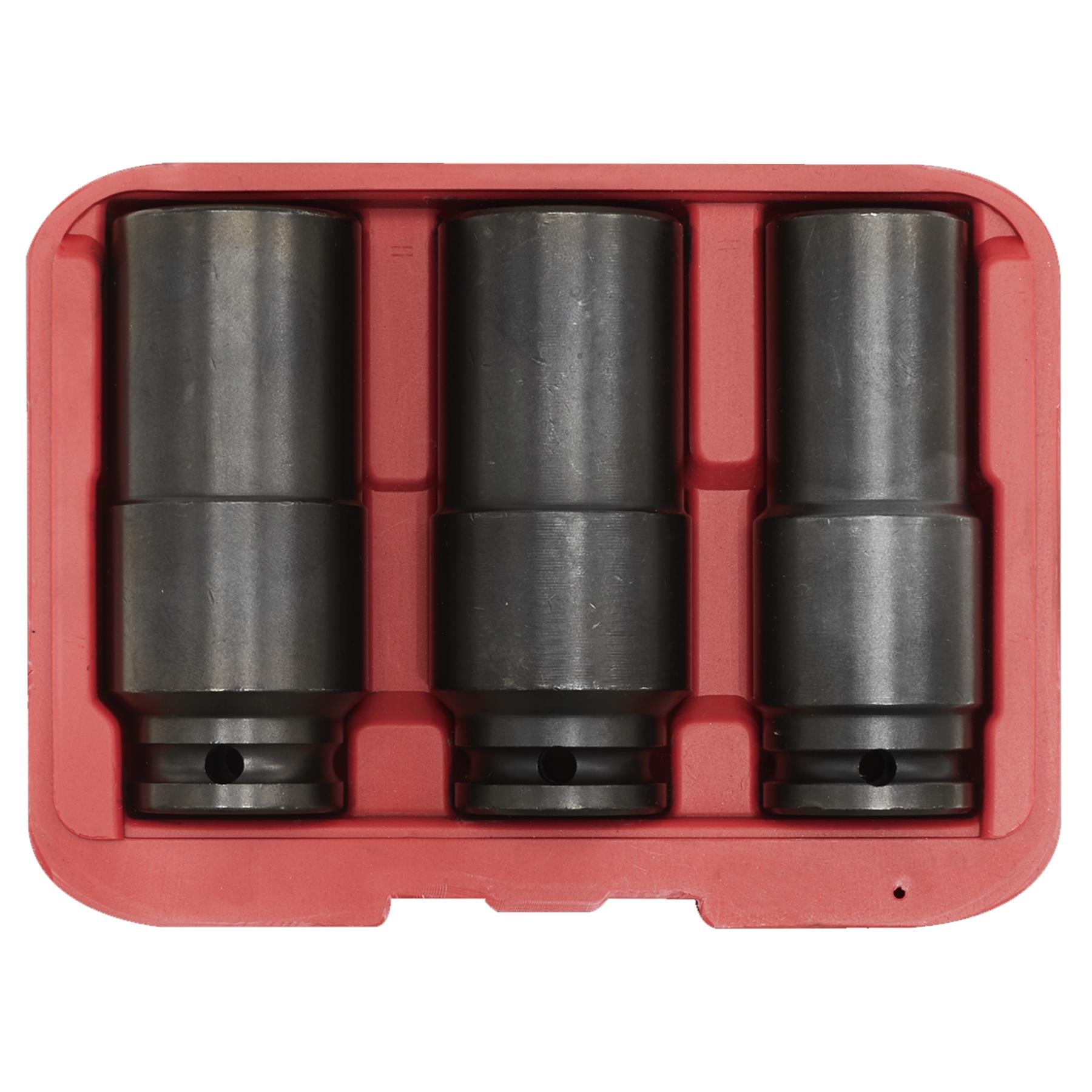 Sealey Weighted Impact Socket Set 1/2"Sq Drive 3pc
