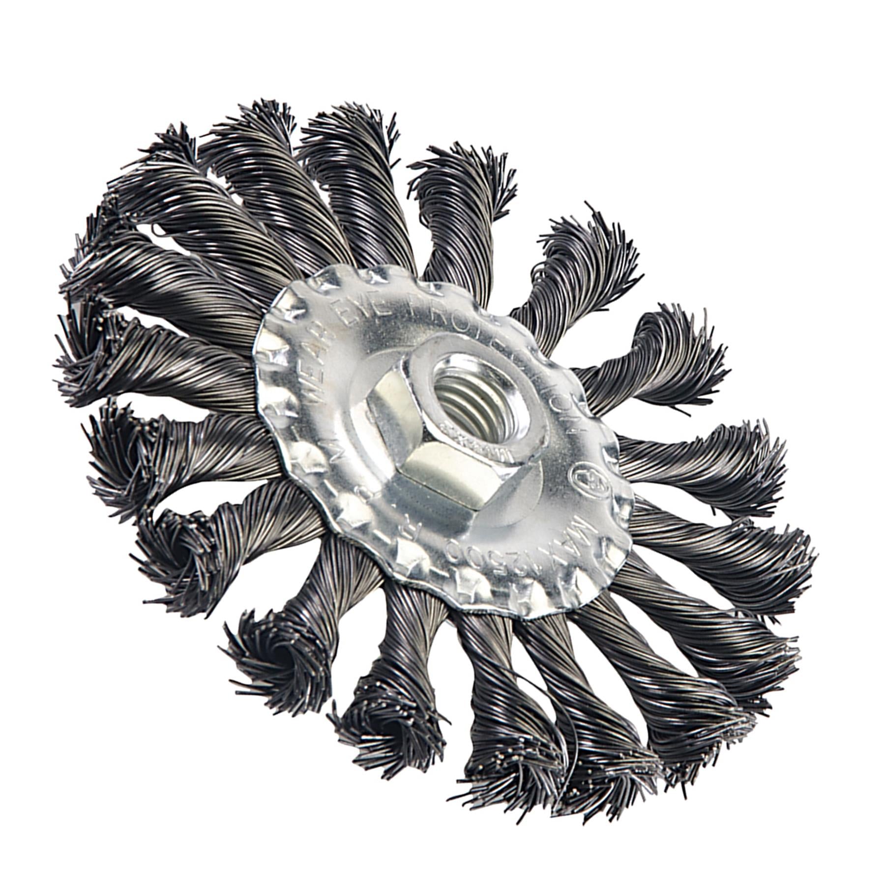 Steel Twist-Knot Wheel 115mm Abrasive Grinding Paint Rust Removal DIY Kit