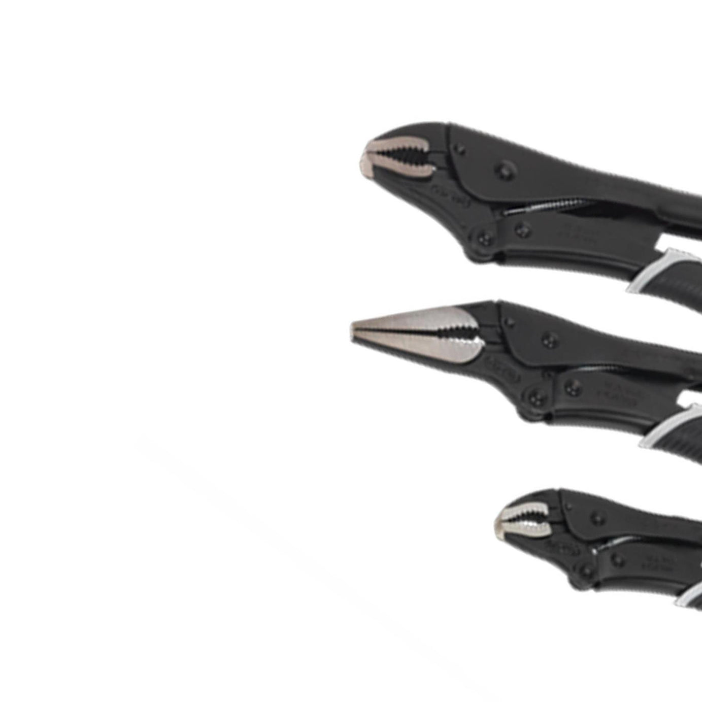 Sealey Locking Pliers Set 3pc Quick Release Black Series