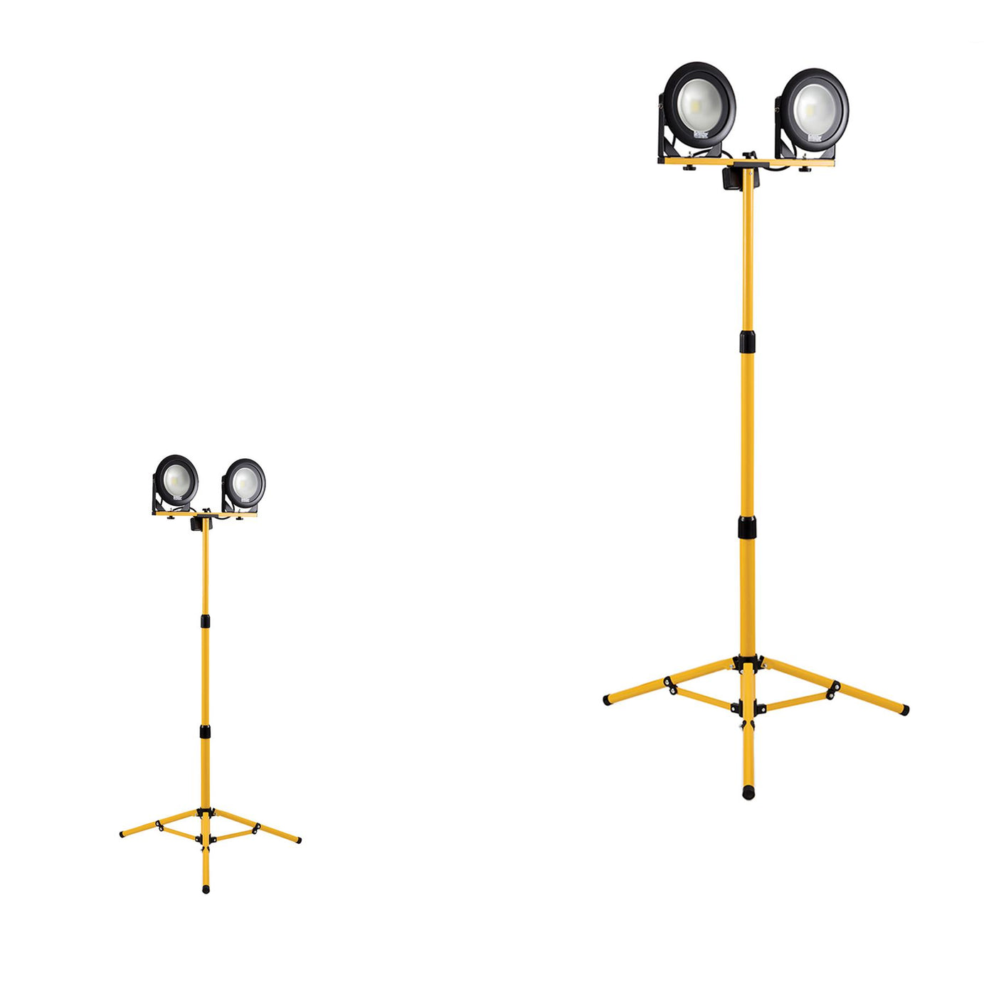 Defender LED Twin Telescopic Tripod Light 13A 240V Shatterproof