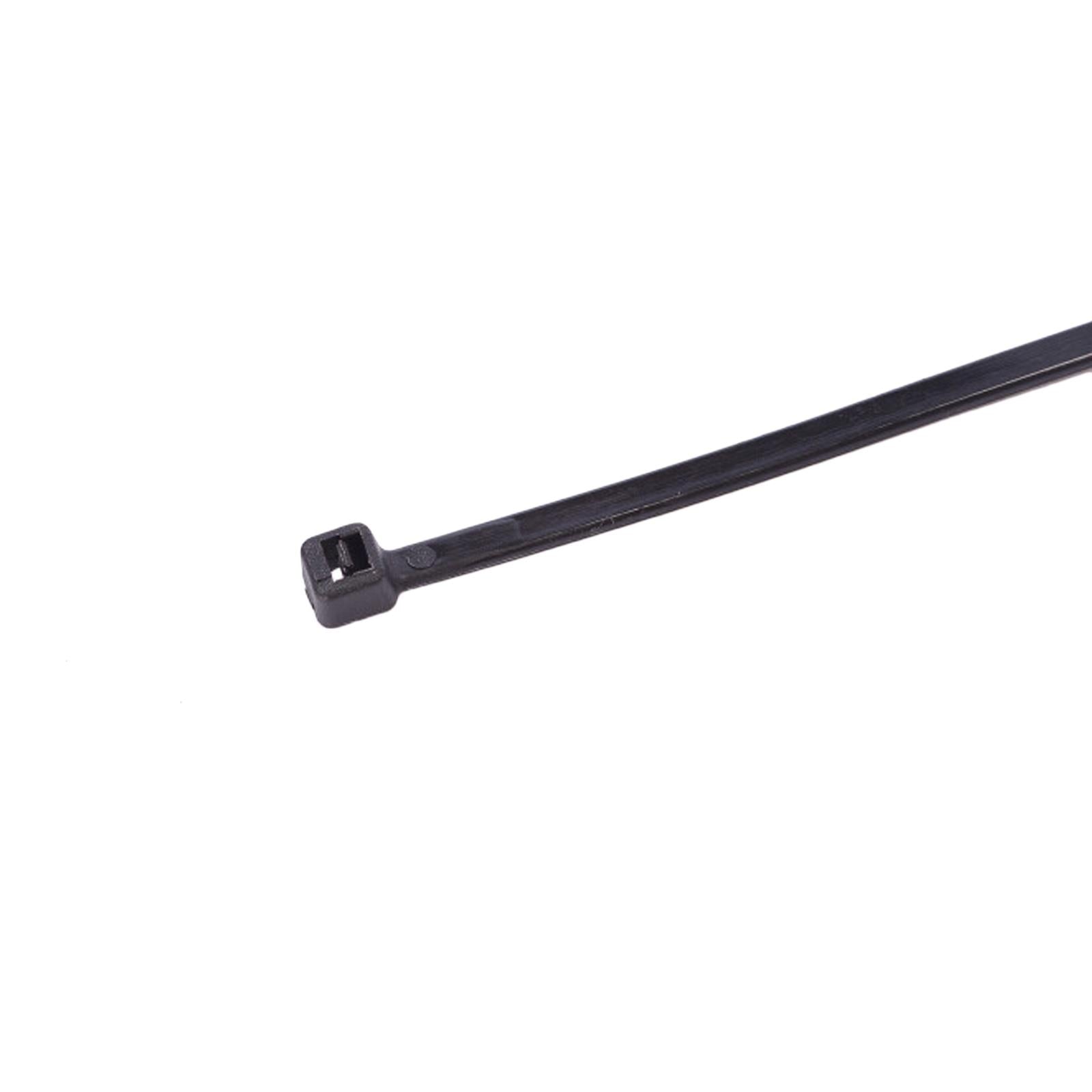BlueSpot 50Pce 3.6mm x 350mm Black Cable Ties Heavy Duty Self Locking Home Office