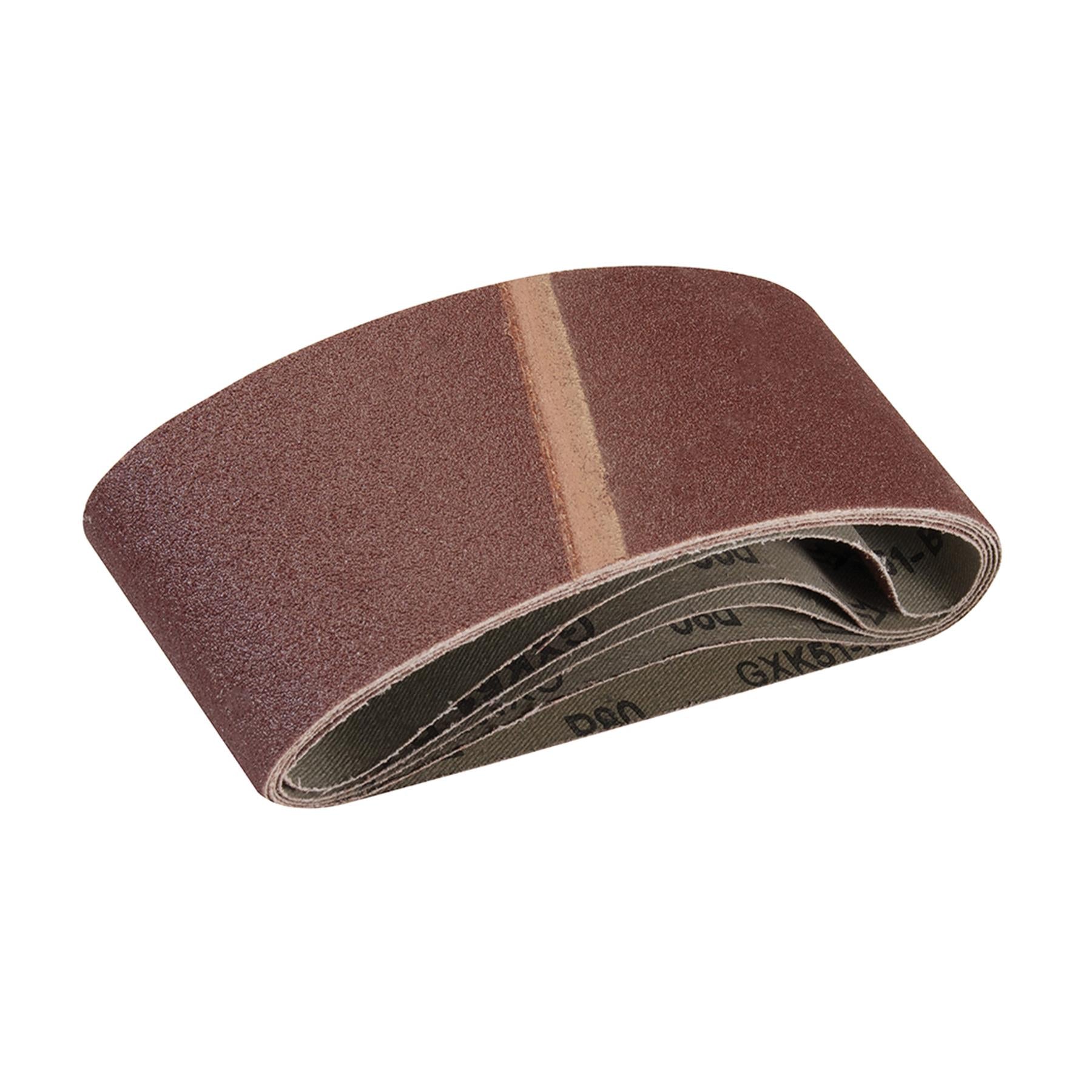 High-Quality Sanding Belts 65 x 410mm 5pk 120 Grit Sanding Wood Metal Paint Sanders New