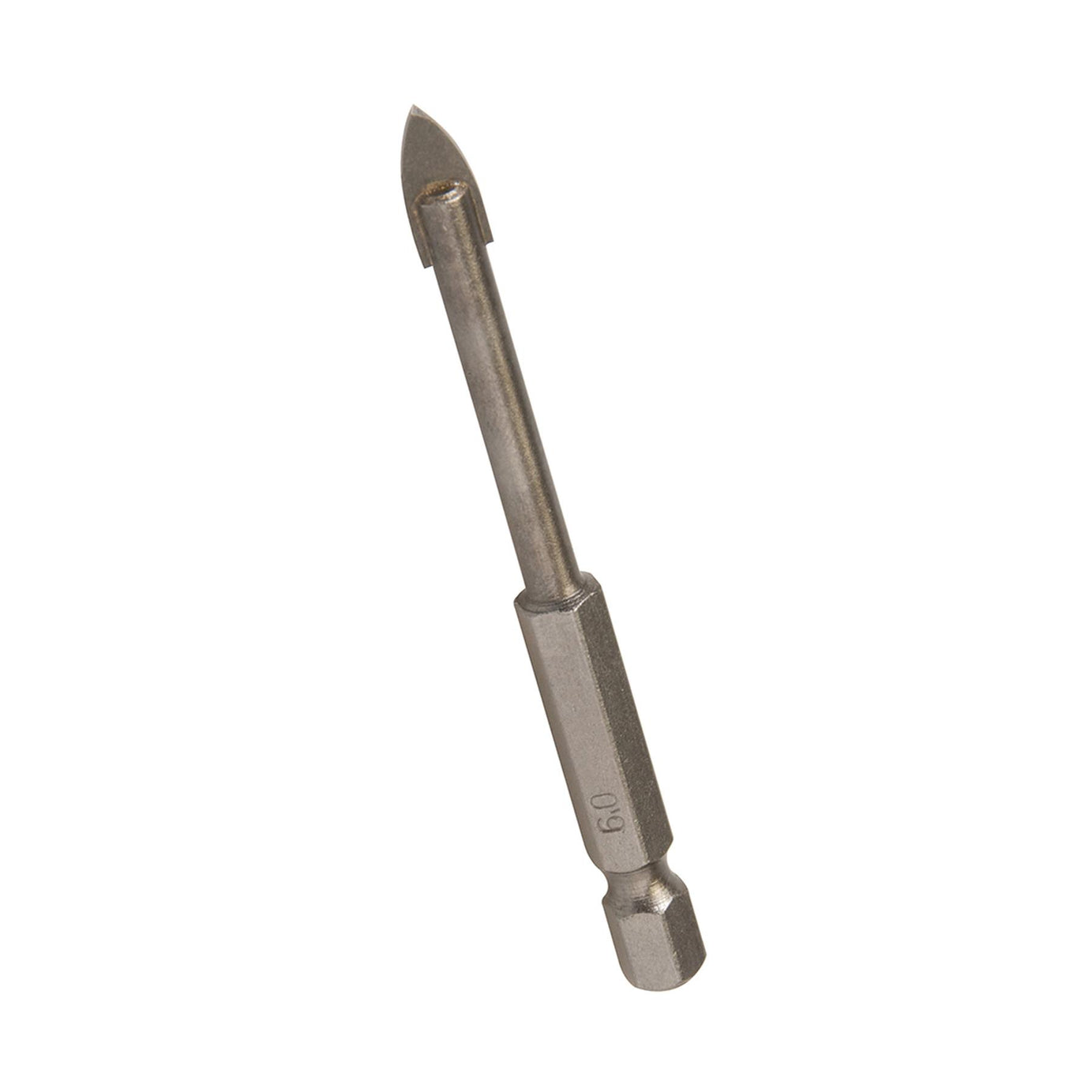 (6mm) Tile Glass Drill Bits Tungsten Carbide 1/4" Hex Shank Spear-Headed