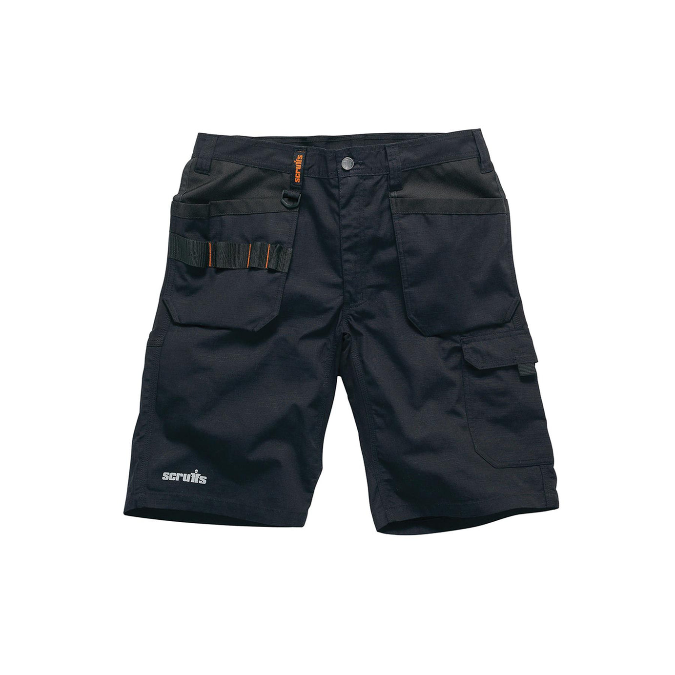 Scruffs Flex Holster Shorts Cargo Combat Pockets Hard Wearing Black 30 Waist