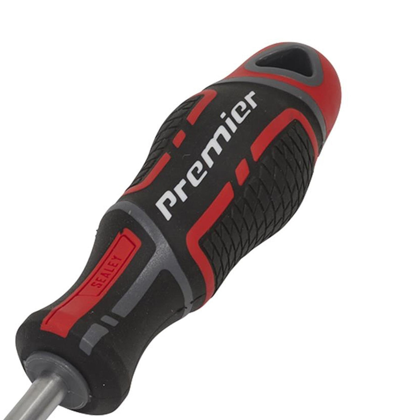 Sealey Screwdriver Slotted 8 x 150mm Flat Soft Grip Handle Magnetic GripMAX