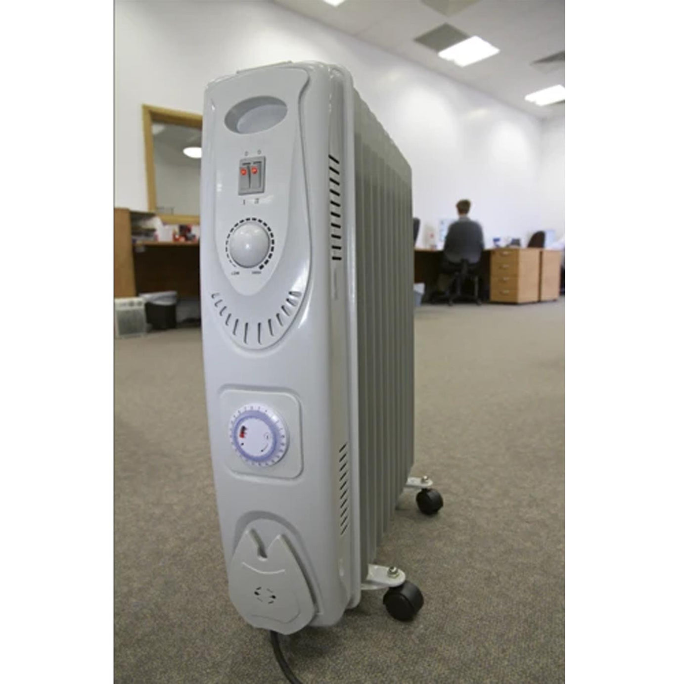 Sealey Oil Filled Radiator 2500W/230V 11 Element with Timer