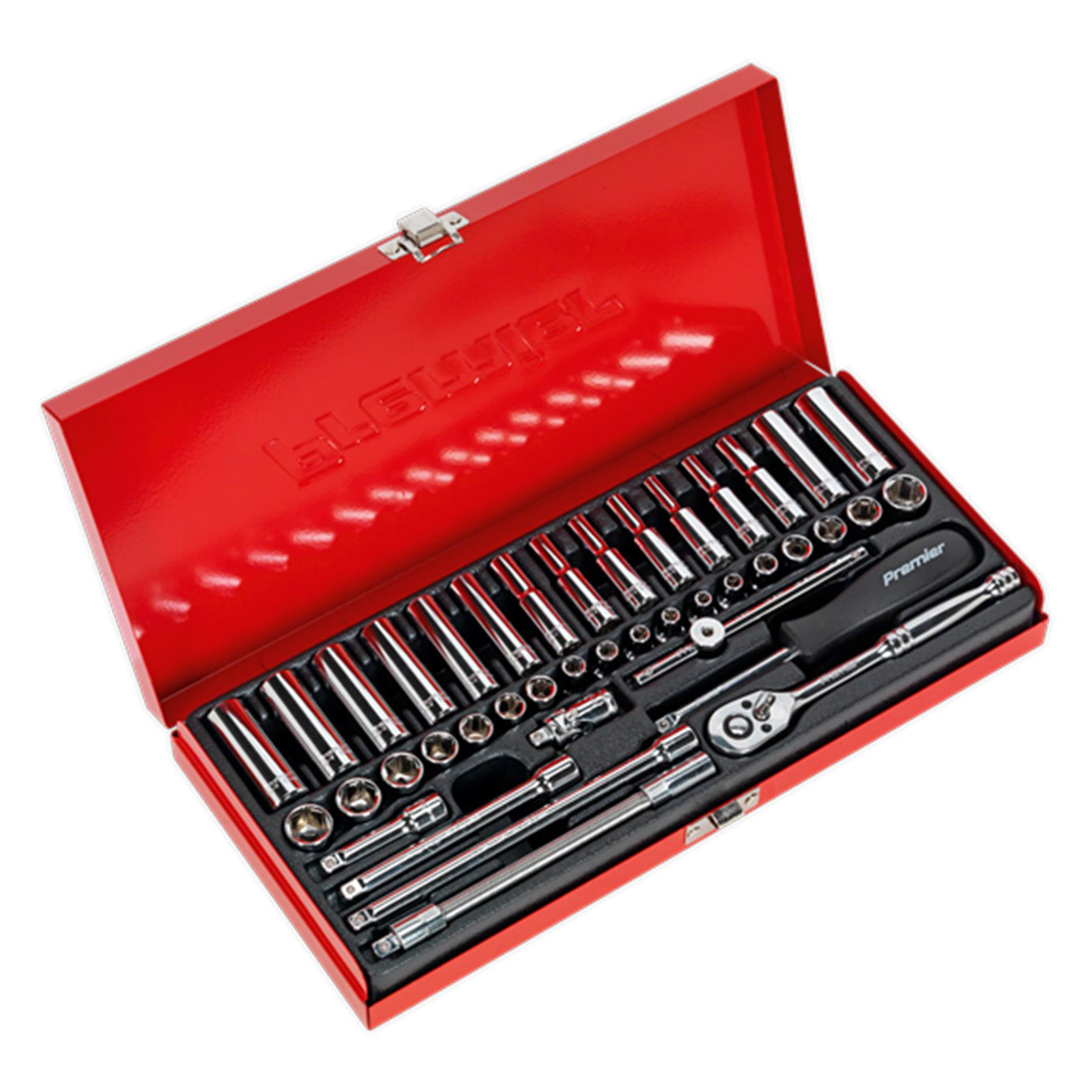 Sealey Socket Set 41pc 1/4"Sq Drive 6pt WallDrive� - Metric/Imperia