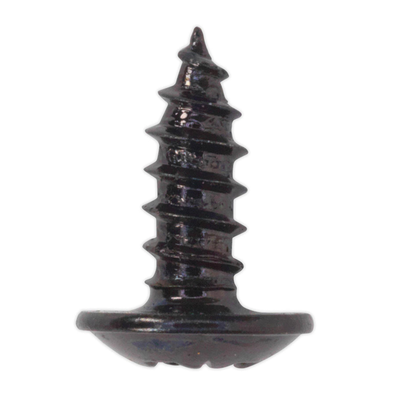 Sealey Self Tapping Screw 3.5 x 10mm Flanged Head Black Pozi Pack o
