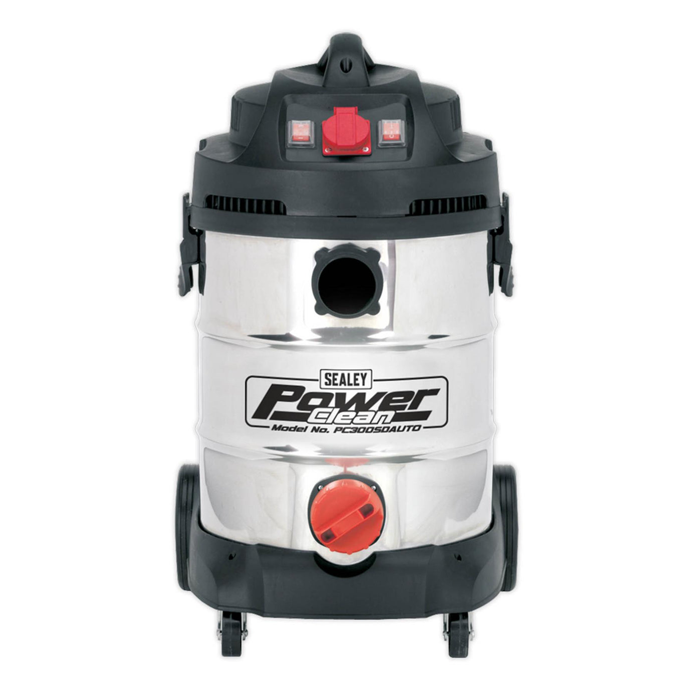 Sealey Vacuum Cleaner Ind 30L 1400W/230V Stainless Drum Auto Start
