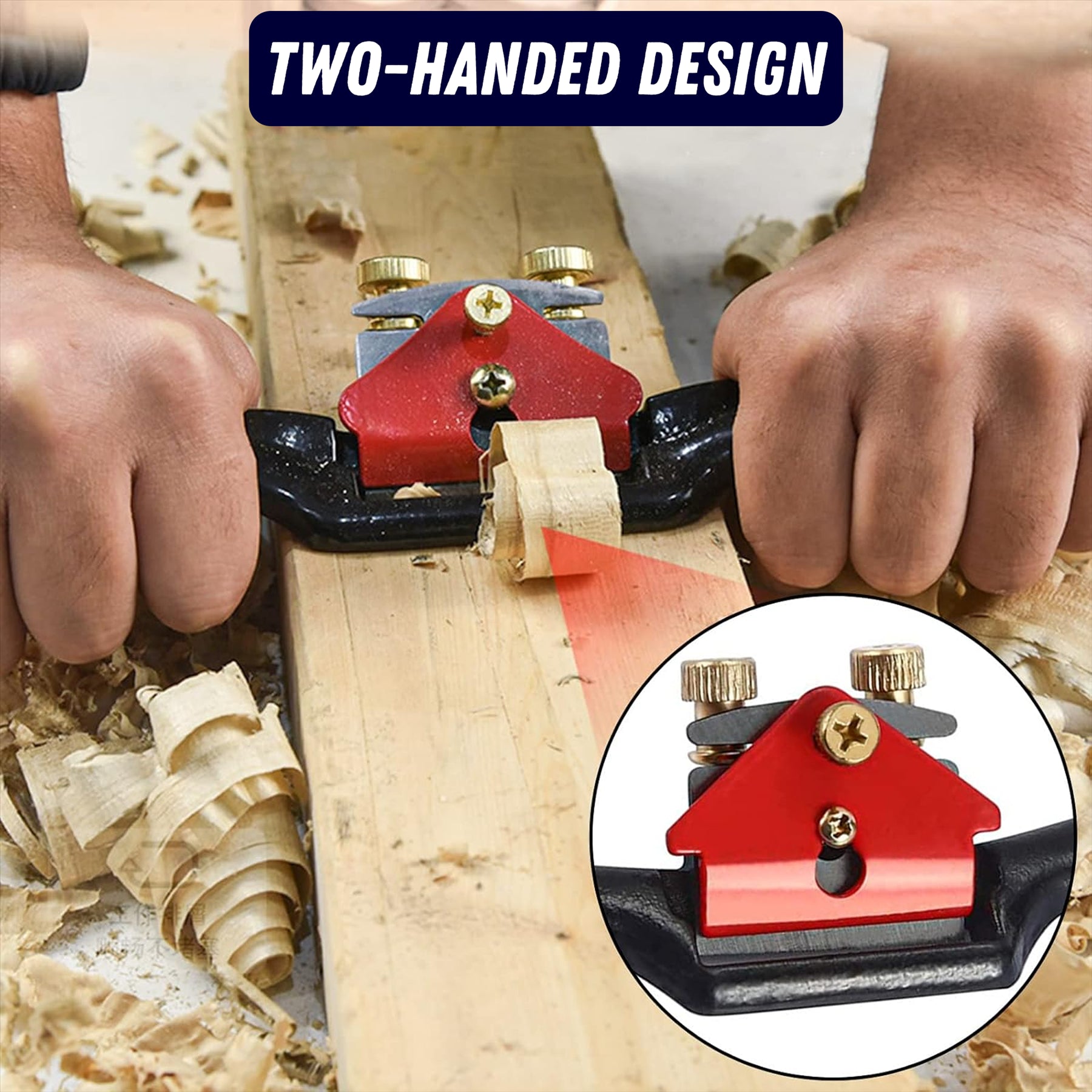 Spoke Shave 250mm 2 Handed Flat Plane Tool For Woodwork