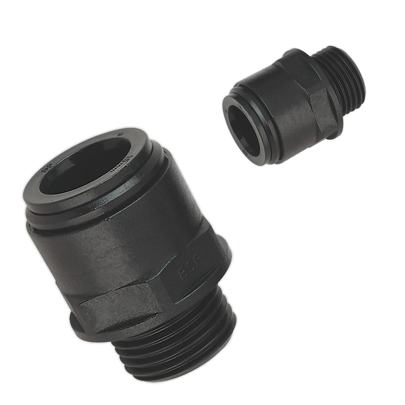 Sealey Straight Adaptor 15mm 1/2"BSP Pack of 2 (Speedfit-PM011514E)