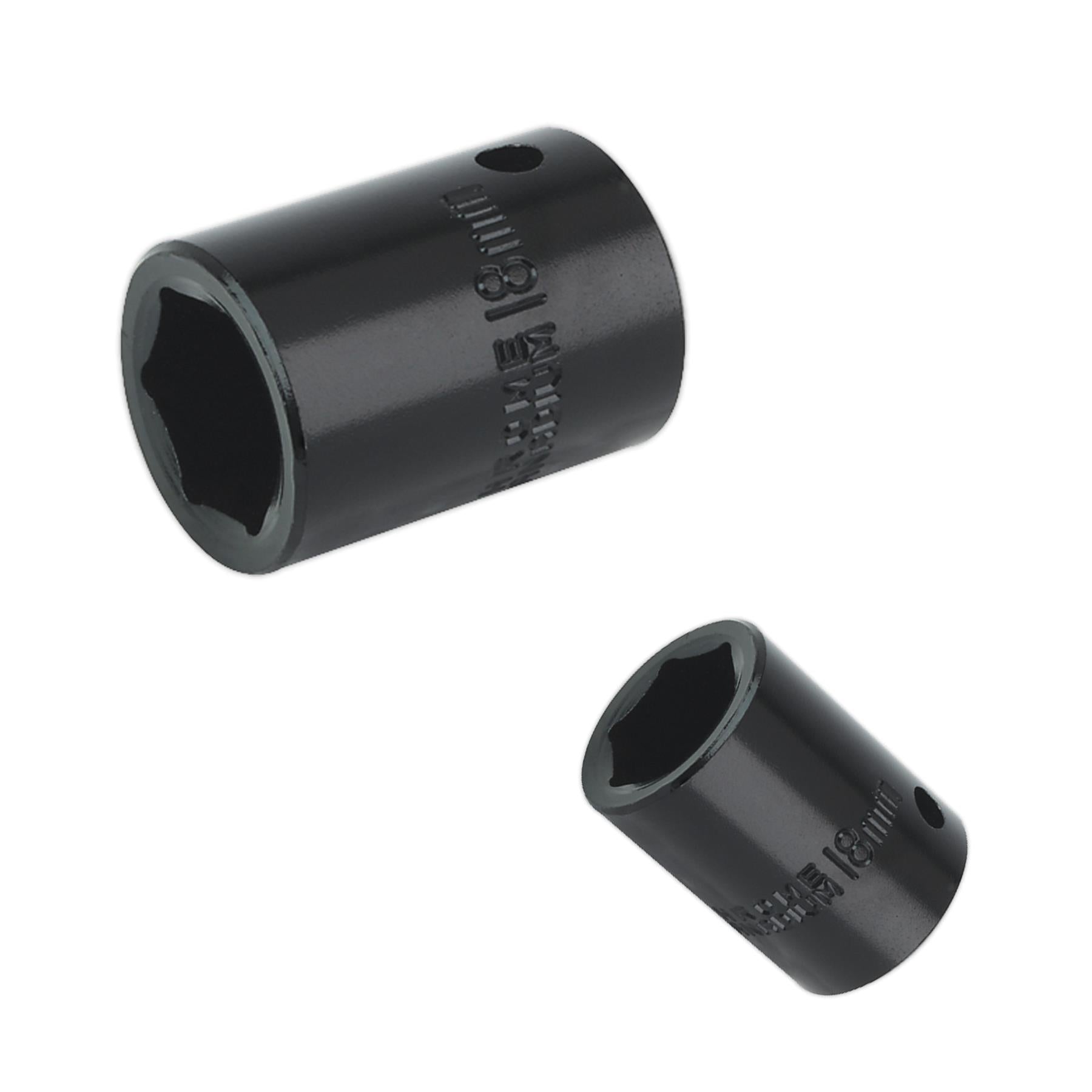 Sealey Impact Socket 18mm 1/2"Sq Drive