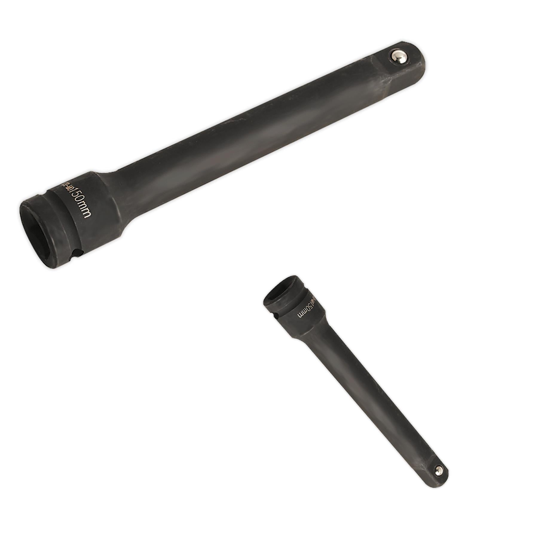 Sealey Impact Extension Bar 150mm 1/2"Sq Drive Chrome Vanadium Steel