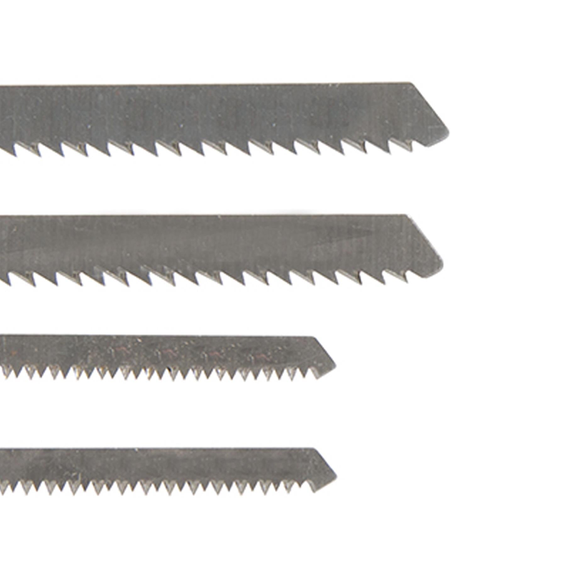 10 Piece Wood & Metal Jigsaw Blade Set - Cutting Blades Professional Work Tool