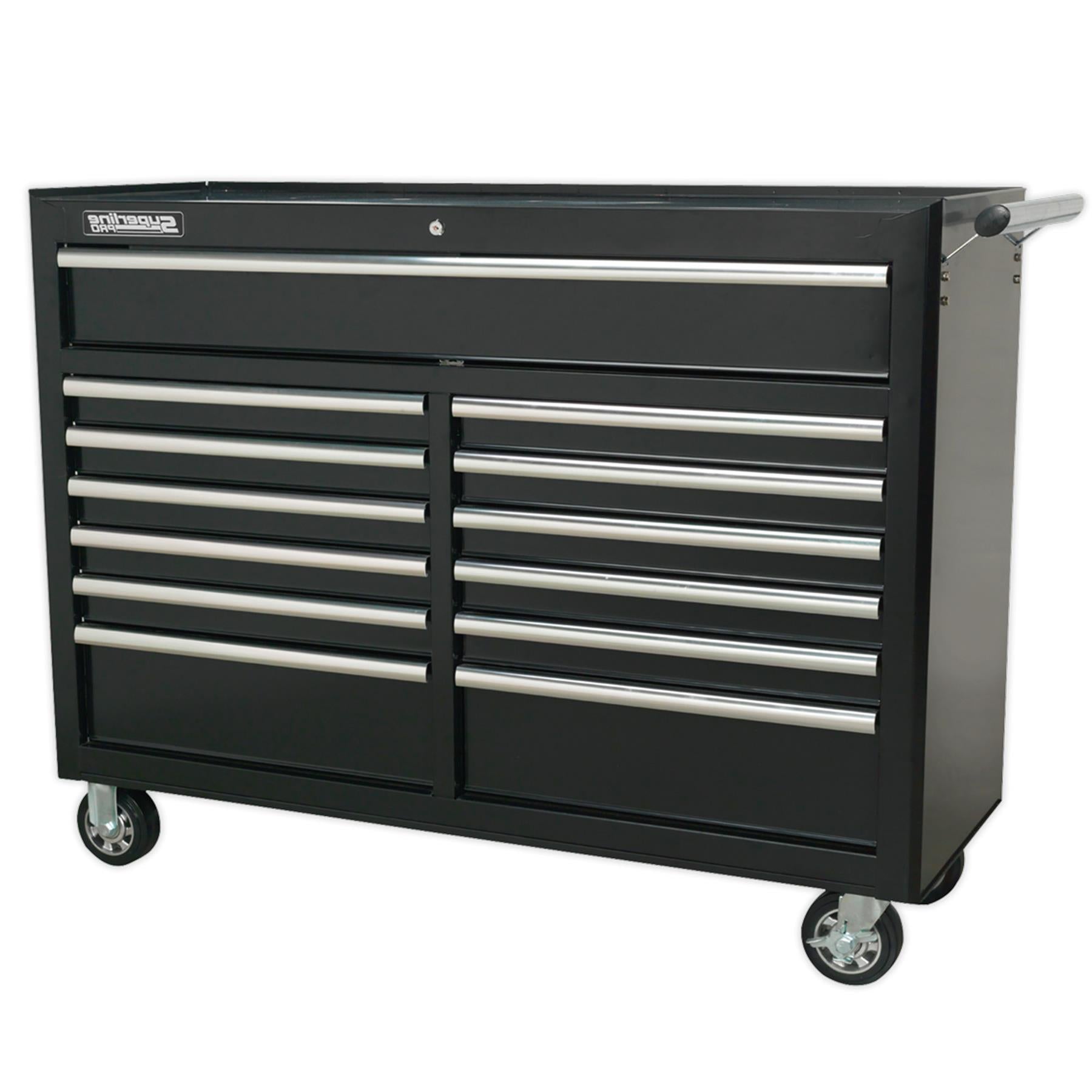 Sealey Rollcab 13 Drawer with Ball Bearing Slides - Black