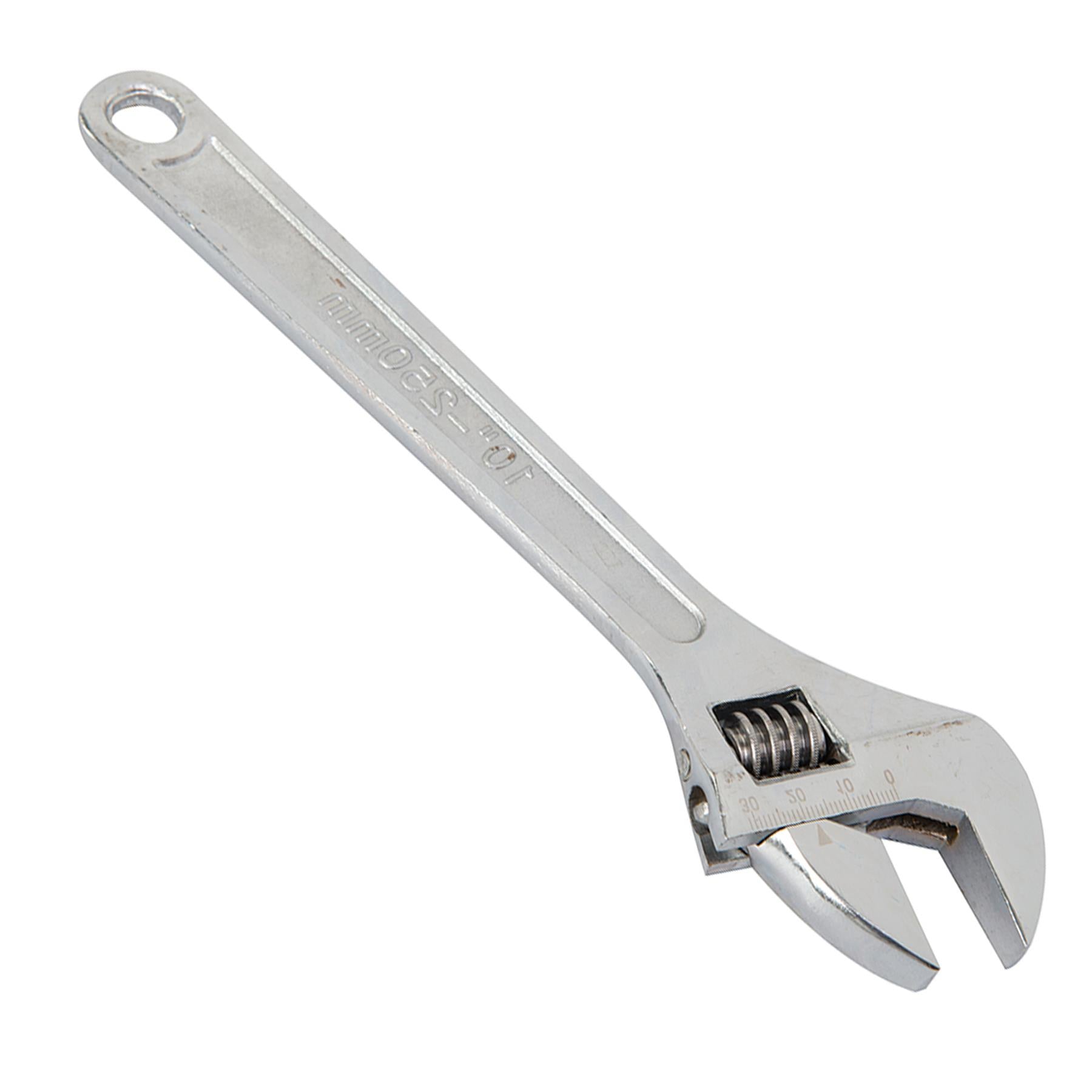 Adjustable Wrench Length 250mm - Jaw 27mm Drop-Forged Chrome Plated New