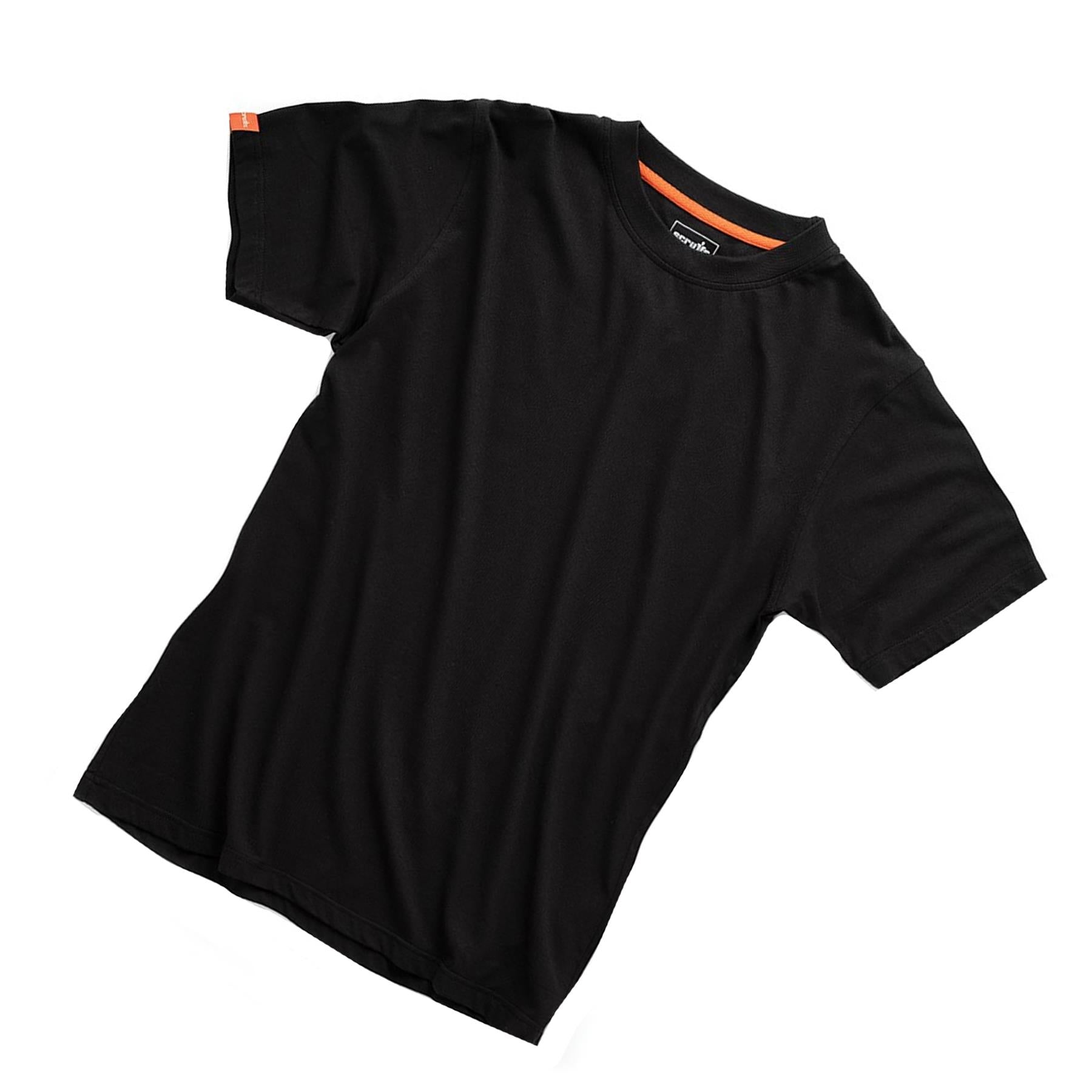 Scruffs Eco Worker T-Shirt Hardwearing Work Shirt Black M