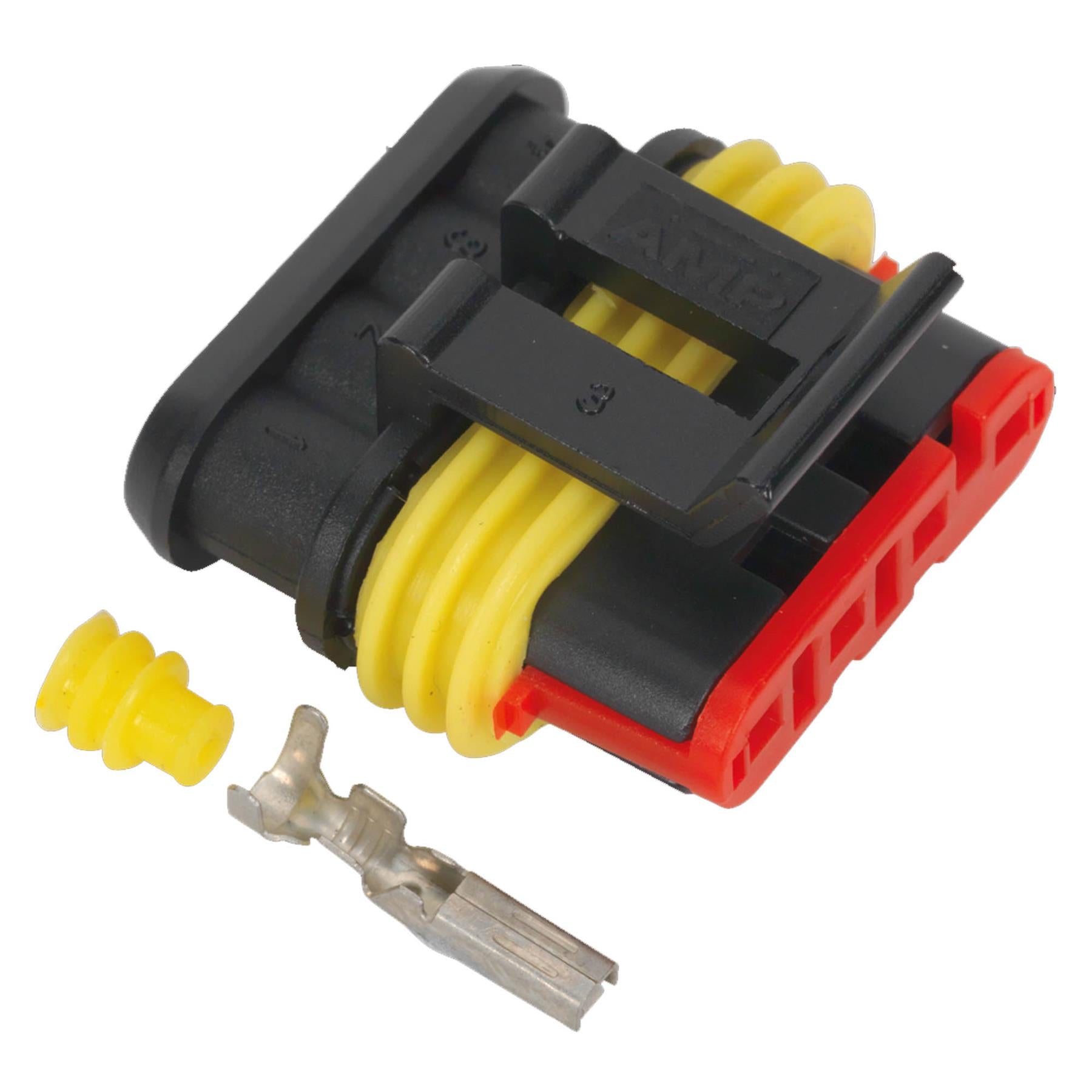 Sealey Superseal Female Connector 4-Way Pack of 3