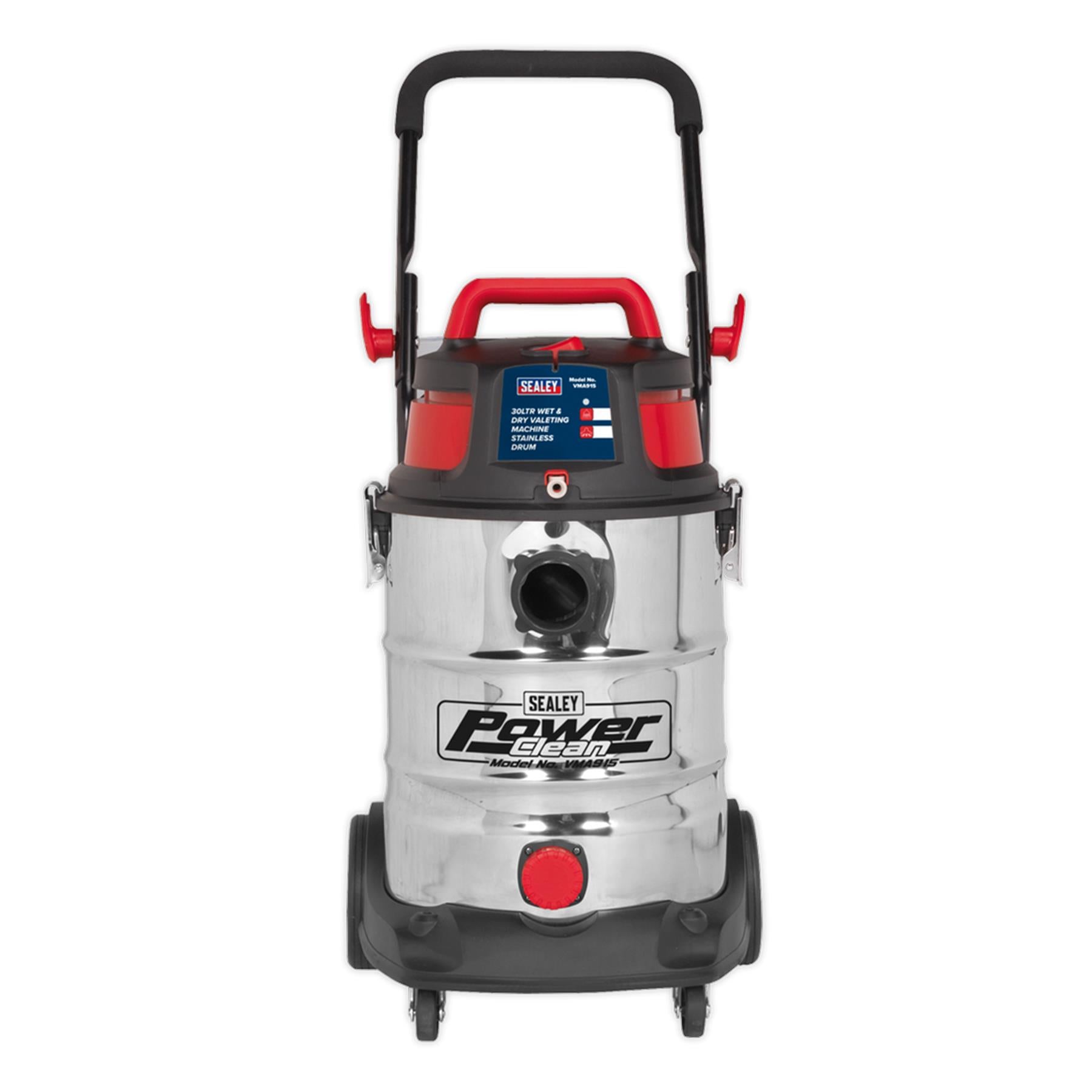 Sealey Valet Machine Wet & Dry 30L Stainless Drum