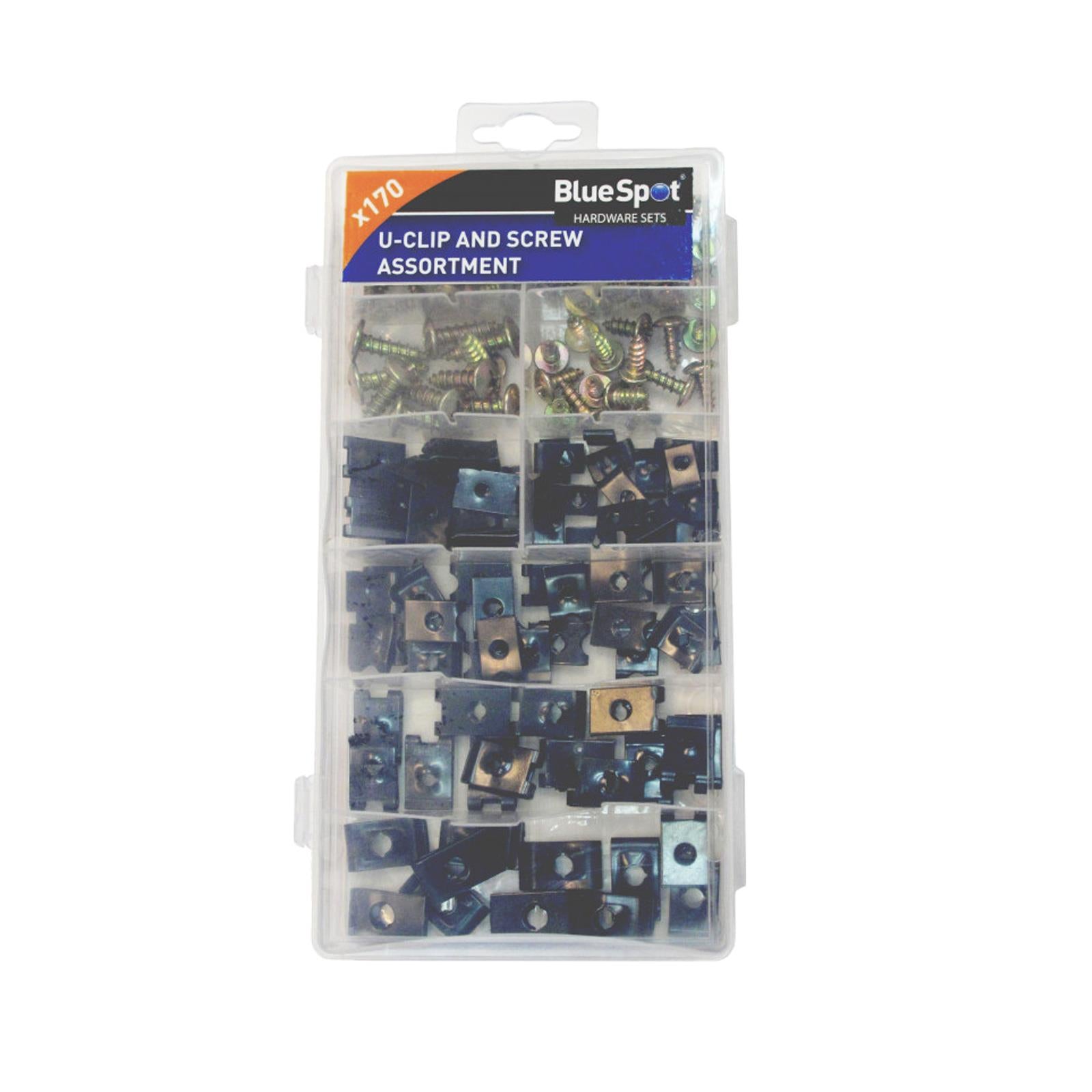 170 Piece Assorted U Clip And Screw Set Speed Nut Kit Car Caravan Car