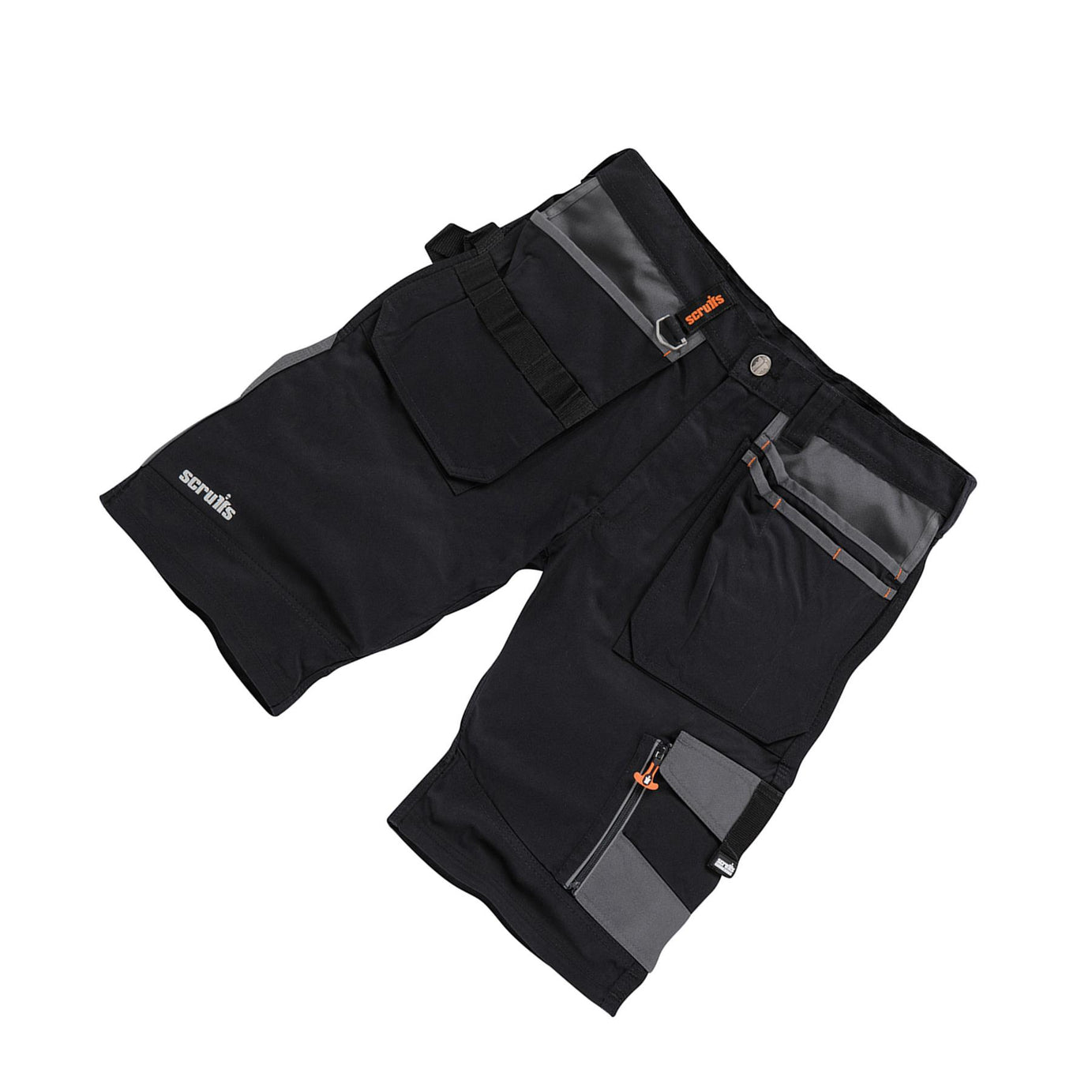 Trade Short Black Size 28" W Ykk Zipped Fly. 65% Polyester, 35% Cotton, 250gsm.