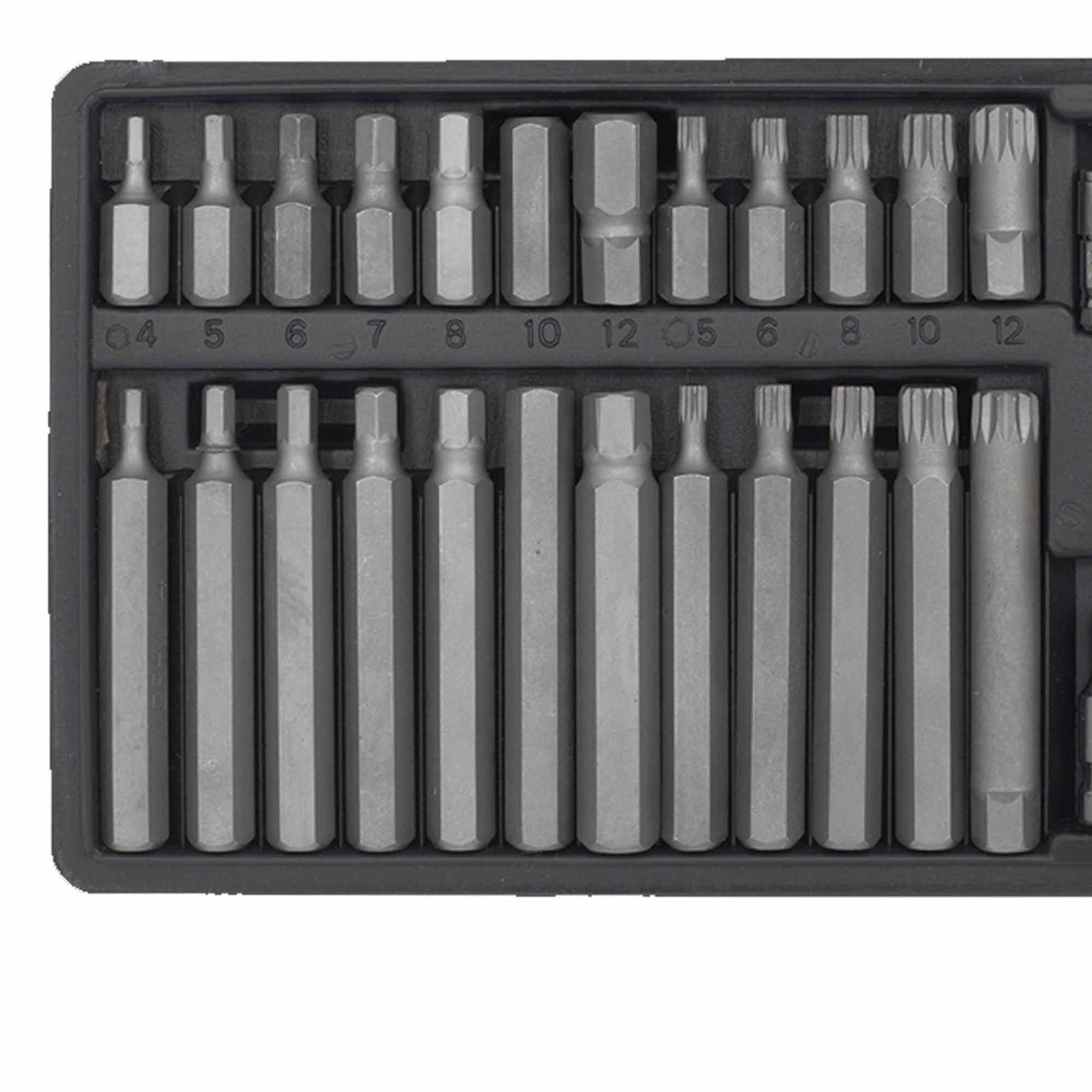 Sealey TRX-Star/Hex/Spline Bit Set 40pc 3/8" & 1/2"Sq Drive