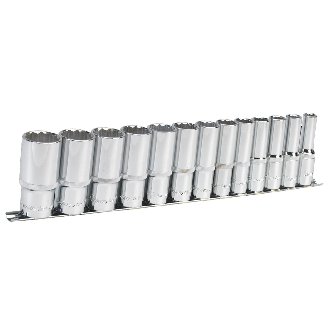 Sealey Socket Set 13pc 1/2"Sq Drive 12pt Deep WallDrive Imperial