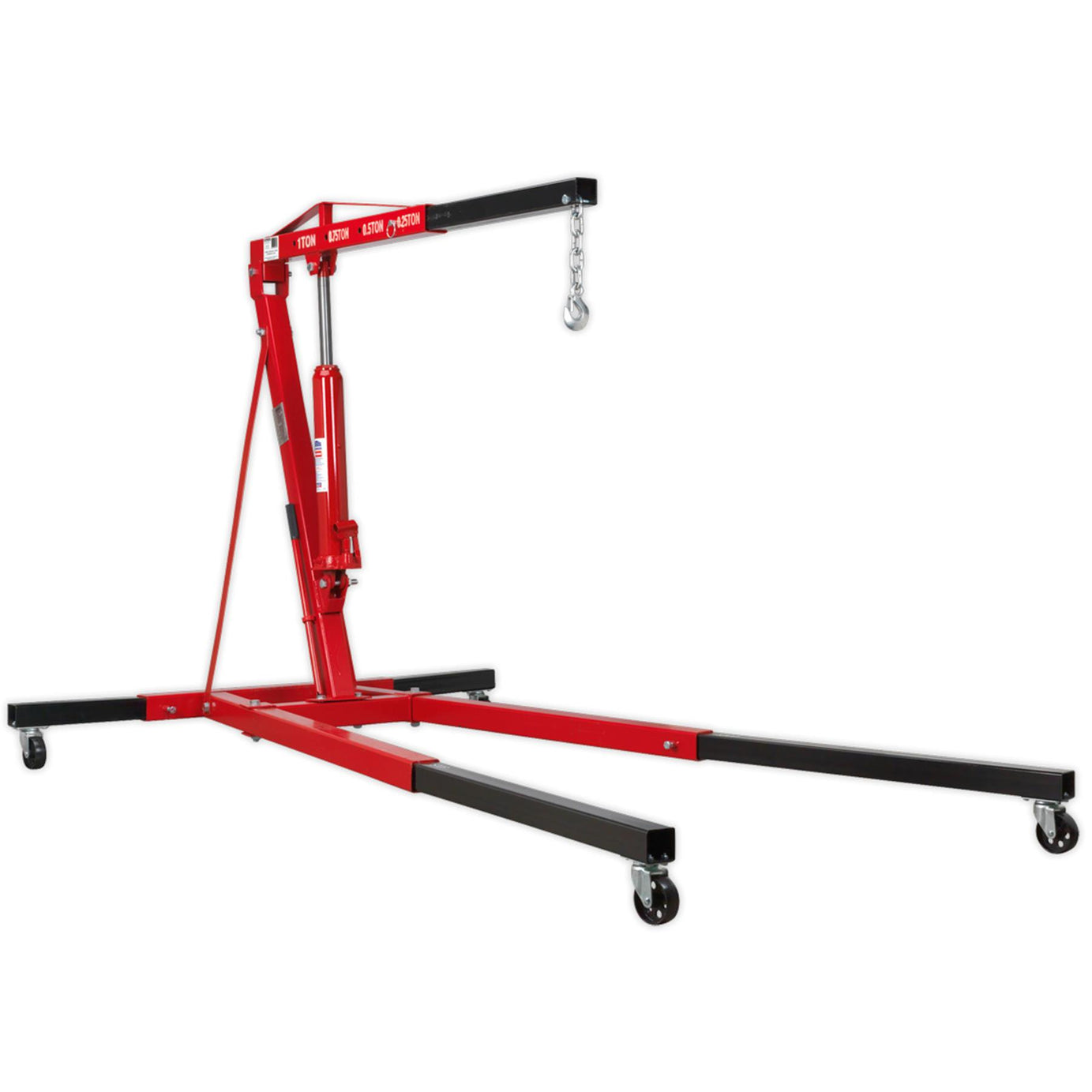 Sealey Engine Crane 1tonne Long Reach Extendable Legs
