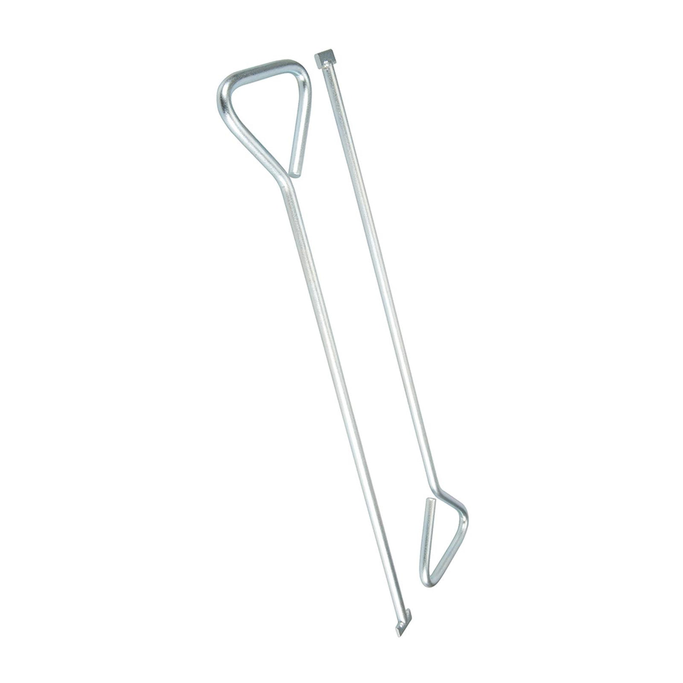 2Pk Manhole Cover Keys T-End 620mm Heavy Duty, Zinc-Plated Carbon Steel