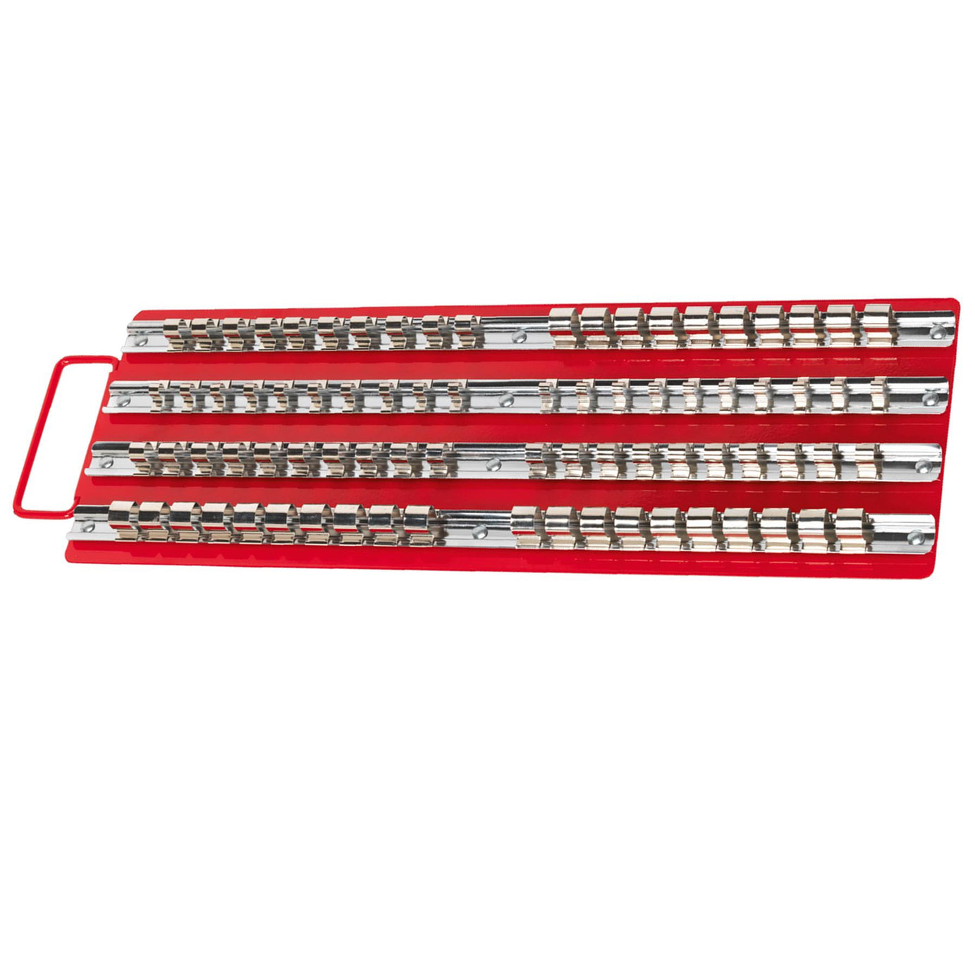 Sealey Socket Rail Tray Red 1/4", 3/8" & 1/2"Sq Drive