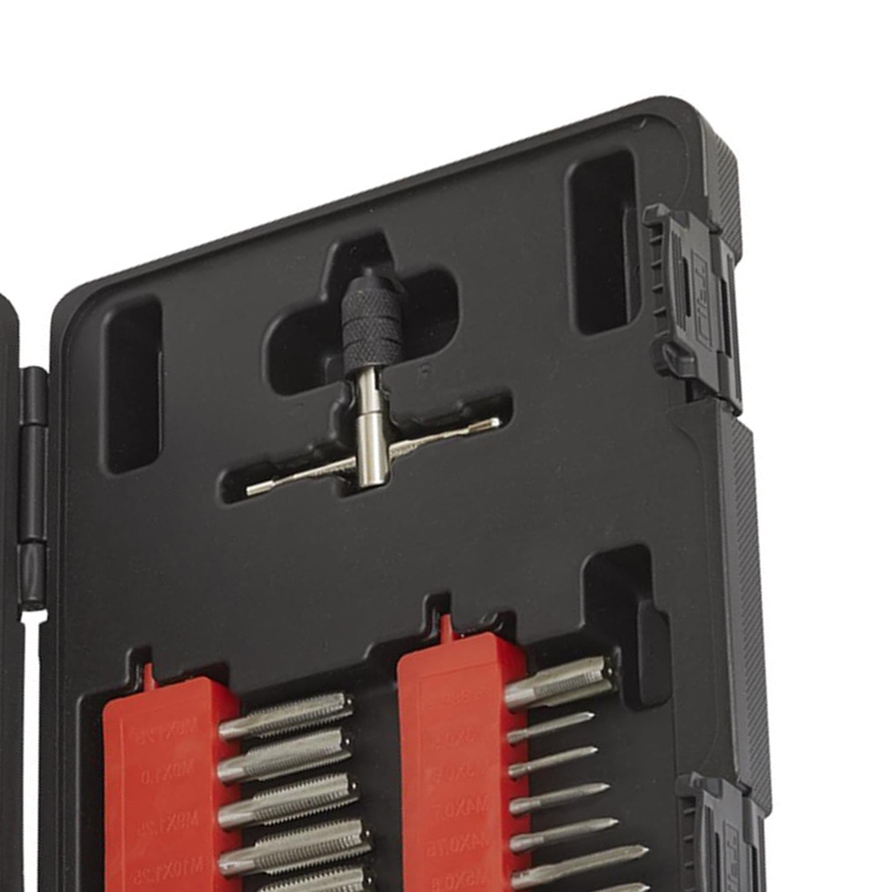 Sealey 39pc Tap and Hex Die Set Metric Thread Cutting Repair Tool M3 - M12 Steel