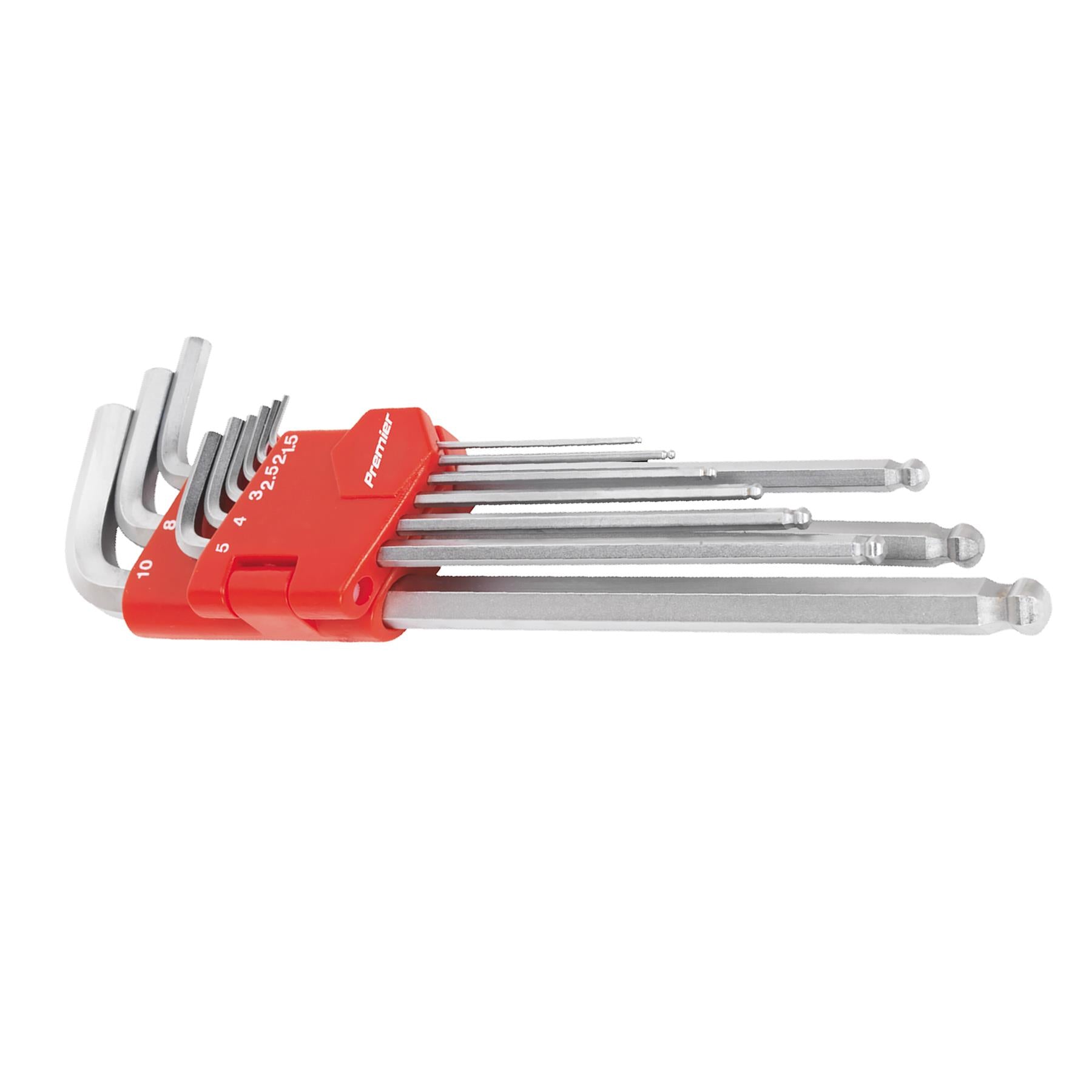 Sealey Ball-End Hex Key Set 9pc Extra-Long Metric