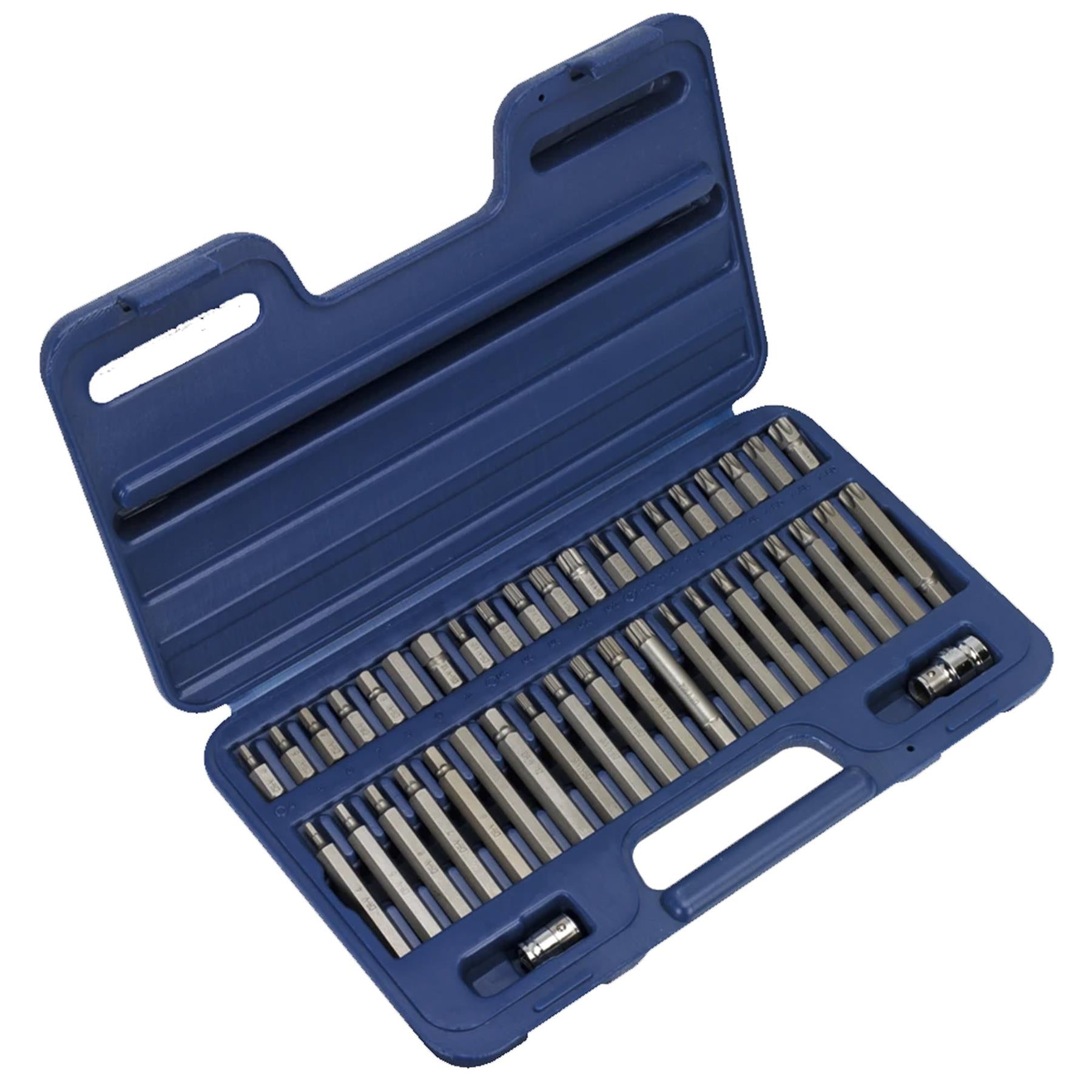 Sealey TRX-Star*/Hex/Spline Bit Set 42pc 3/8" & 1/2"Sq Drive