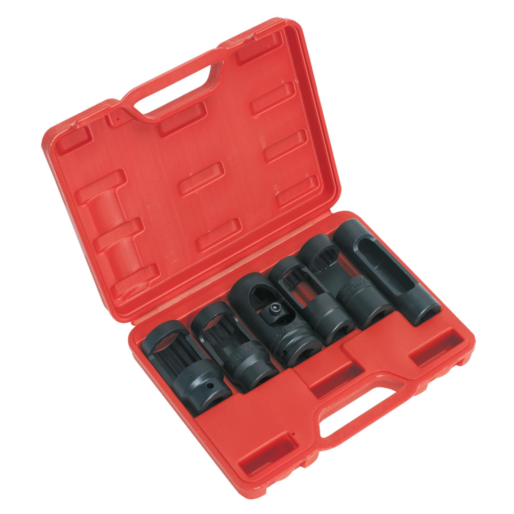 Diesel Injector Window Socket Set 6pc 1/2"Sq Drive Sealey