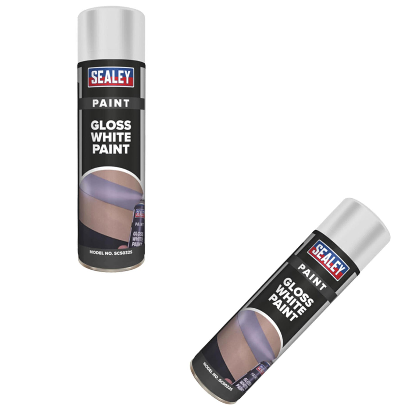 Sealey White Gloss Paint 500ml Single