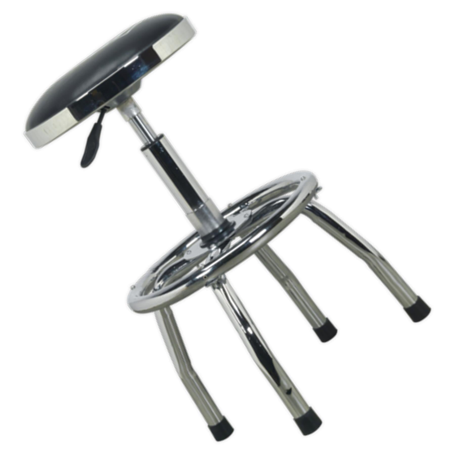Sealey Workshop Stool Heavy-Duty Pneumatic Adjustable Height Swivel Seat