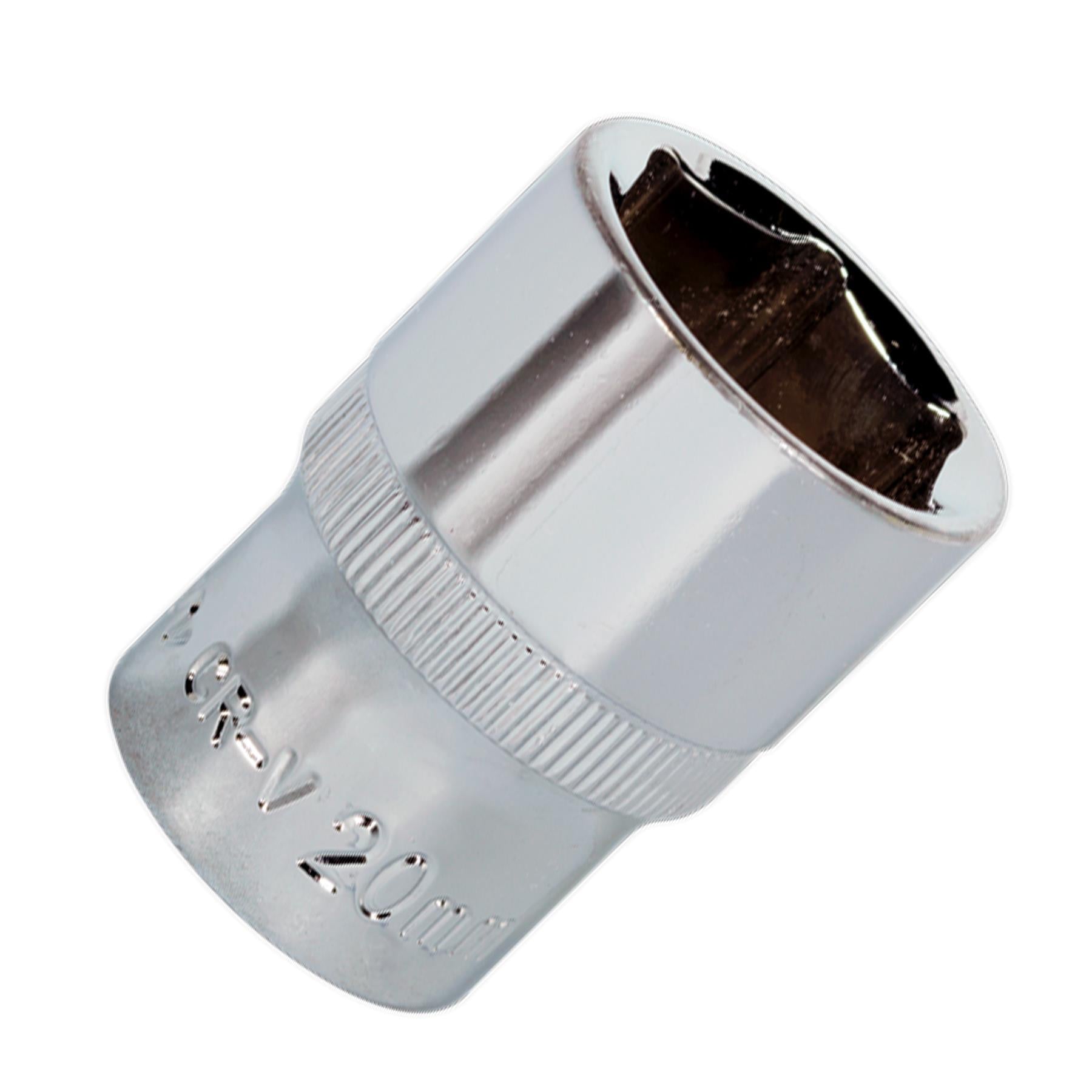 Sealey WallDrive Socket 20mm 1/2"Sq Drive Fully Polished