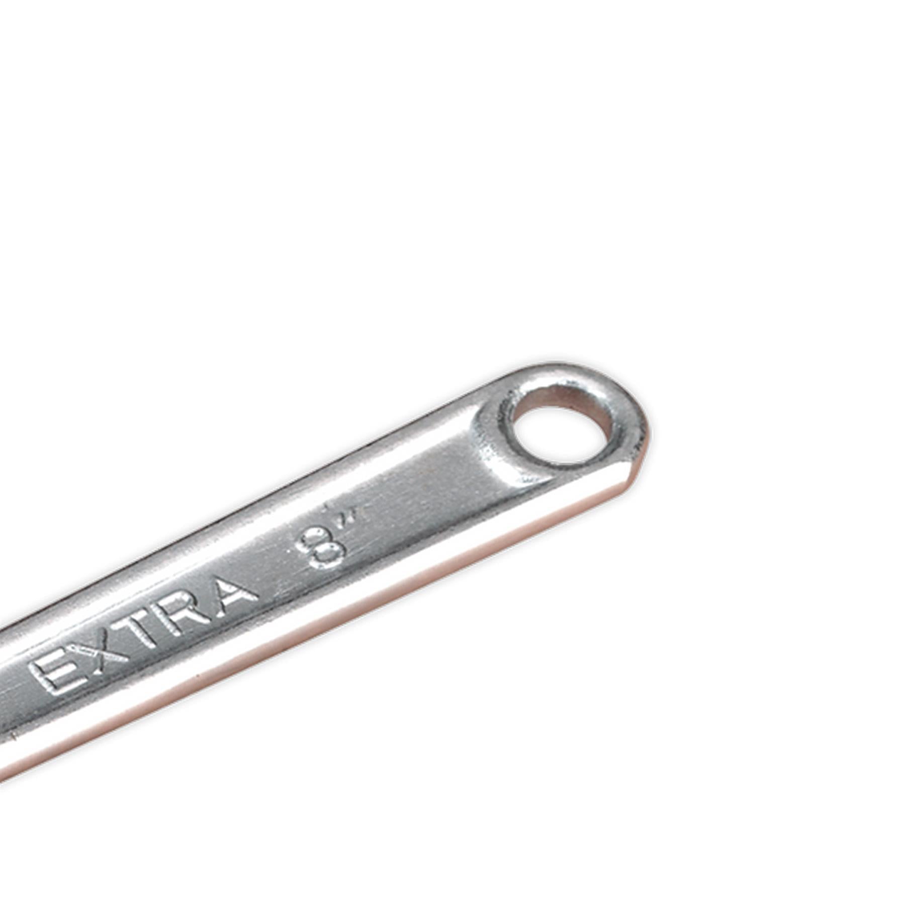 Sealey Adjustable Wrench 200mm Steel with a chrome plated