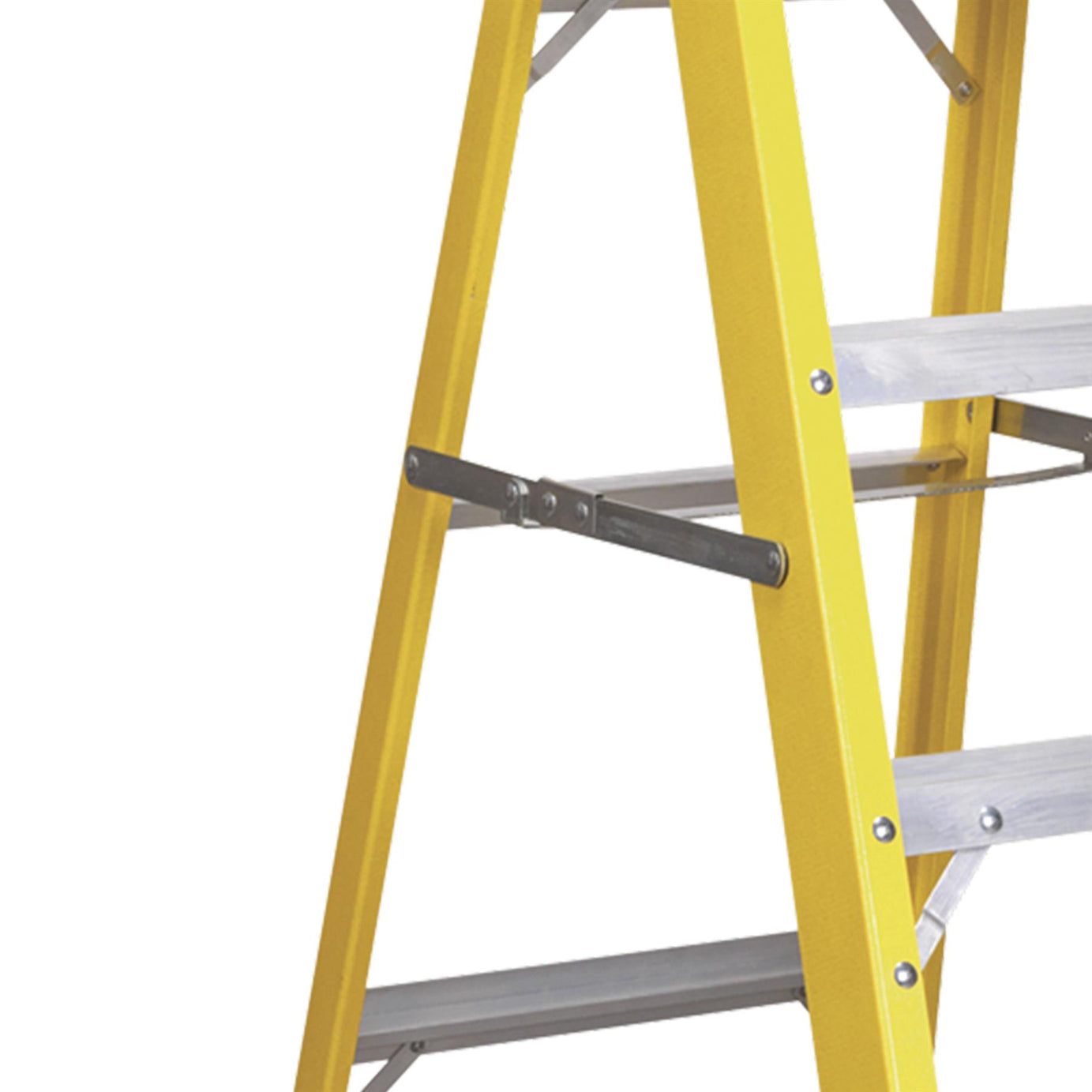 Sealey Fibreglass Step Ladder 4-Tread EN 131 Lightweight Anti-Slip Feet
