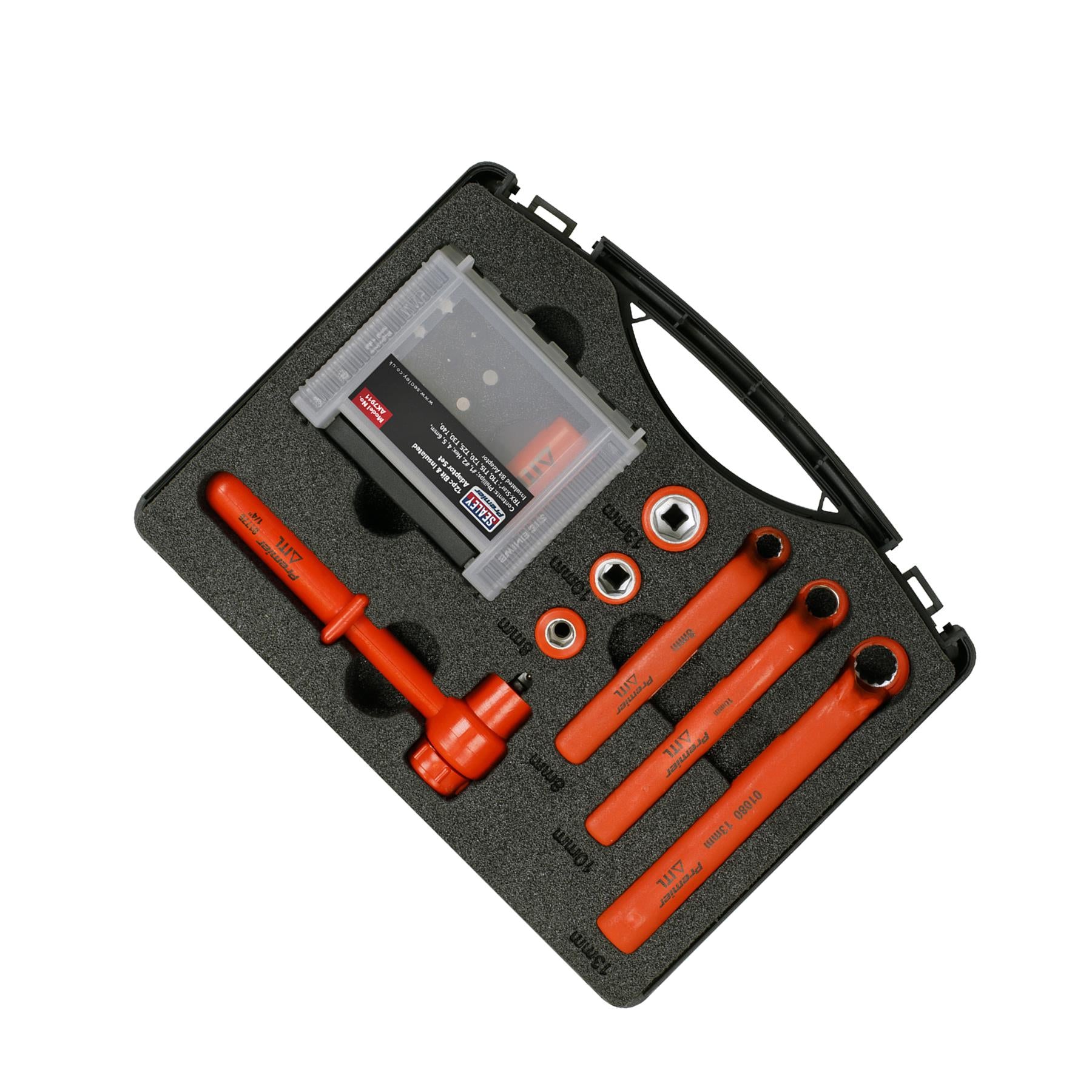 Sealey Hybrid & Electric Vehicle Battery Tool Kit 19pc Chrome Vanadium Steel Sockets